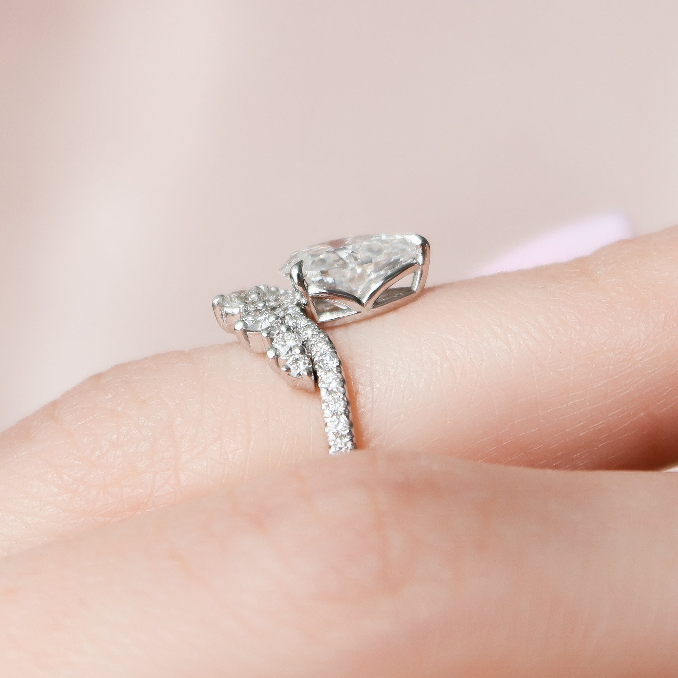 Moissanite Diamond Ring