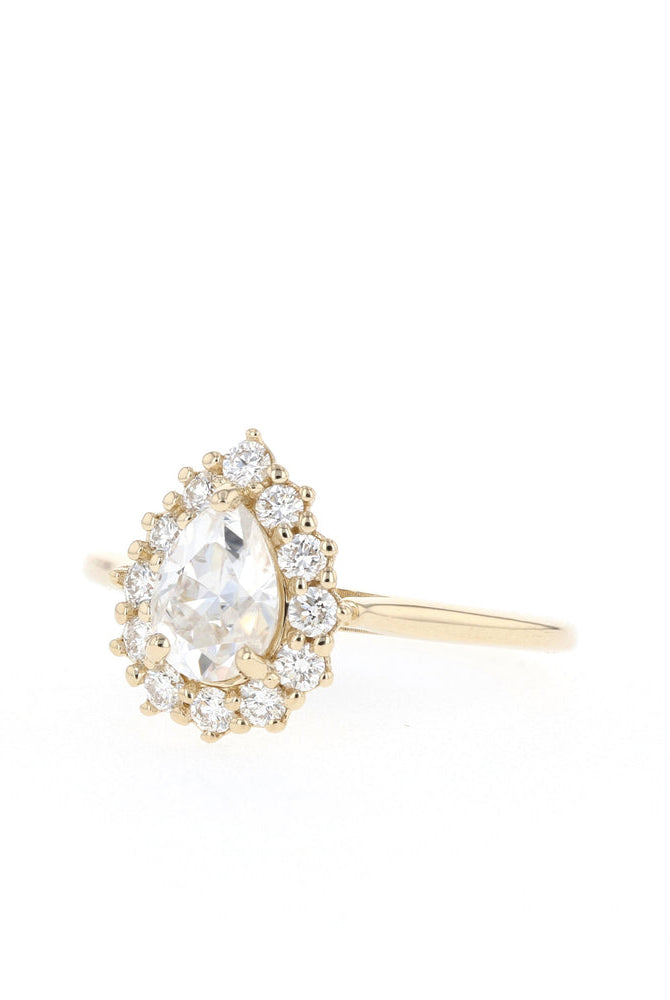 Pear Bridal Ring