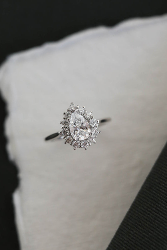 Pear Bridal Ring