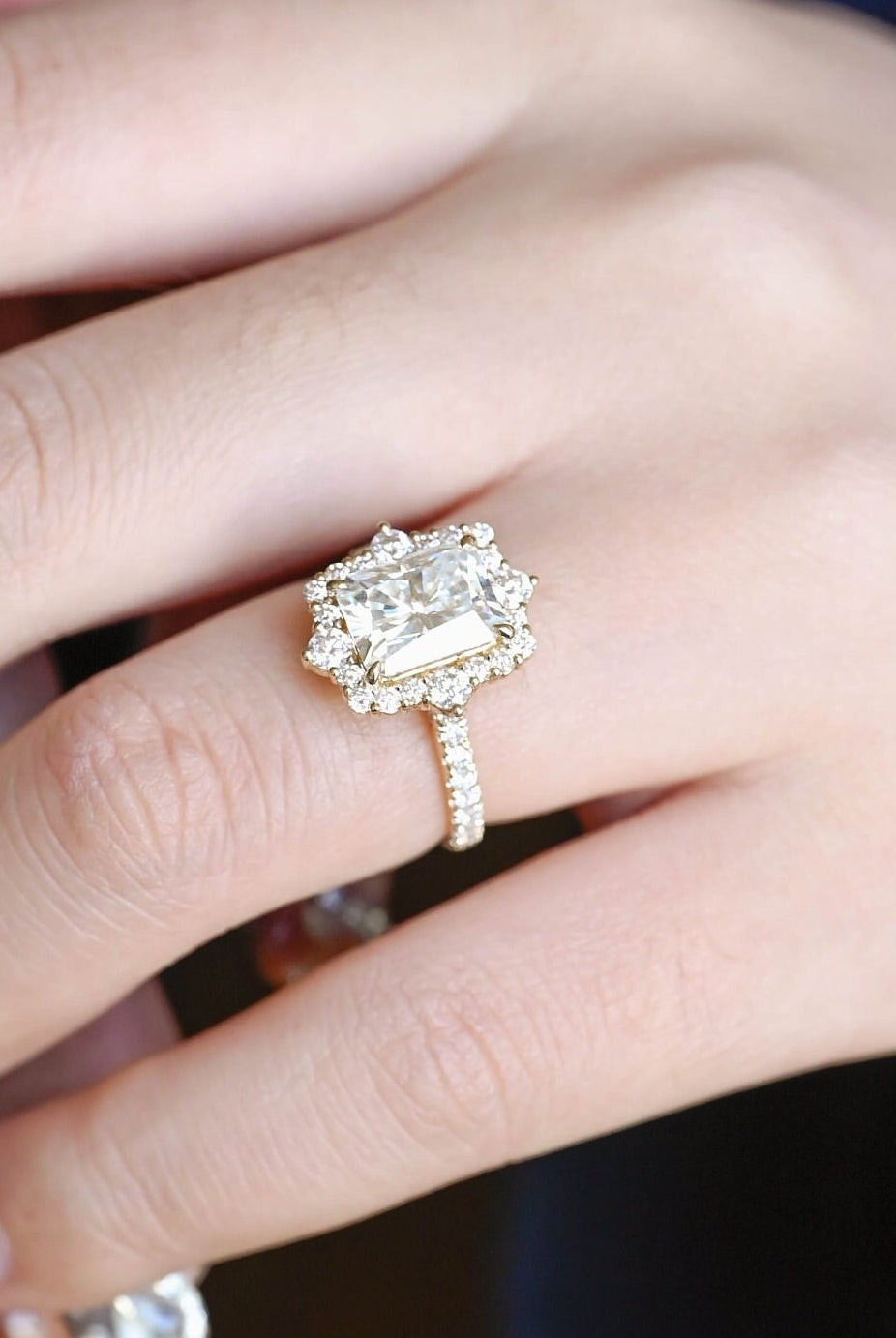 best moissanite cluster engagement rings 2026