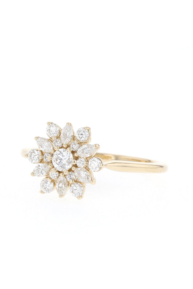 Round Center Stone Ring