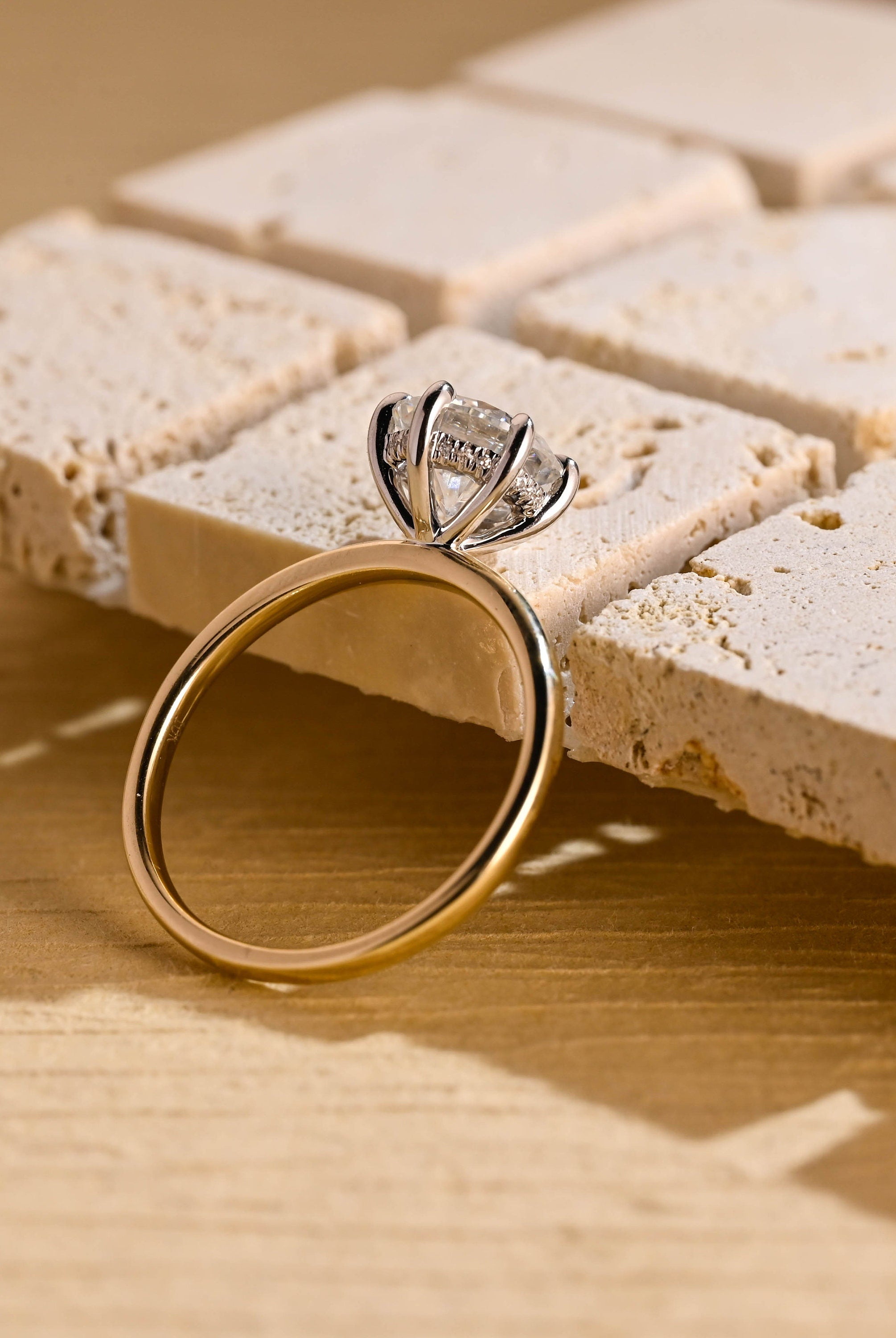 Lab Created Moissanite Ring