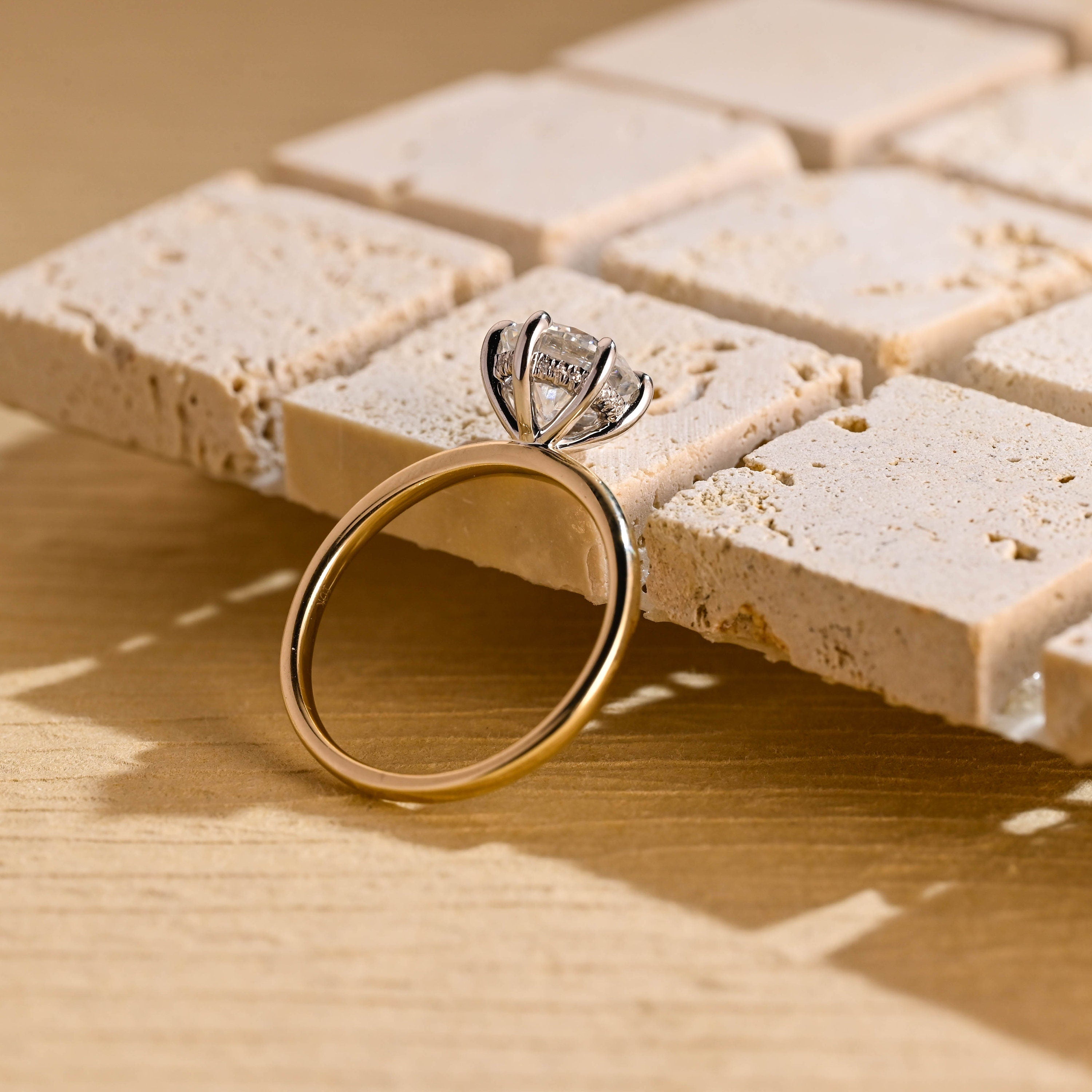 Lab Created Moissanite Ring