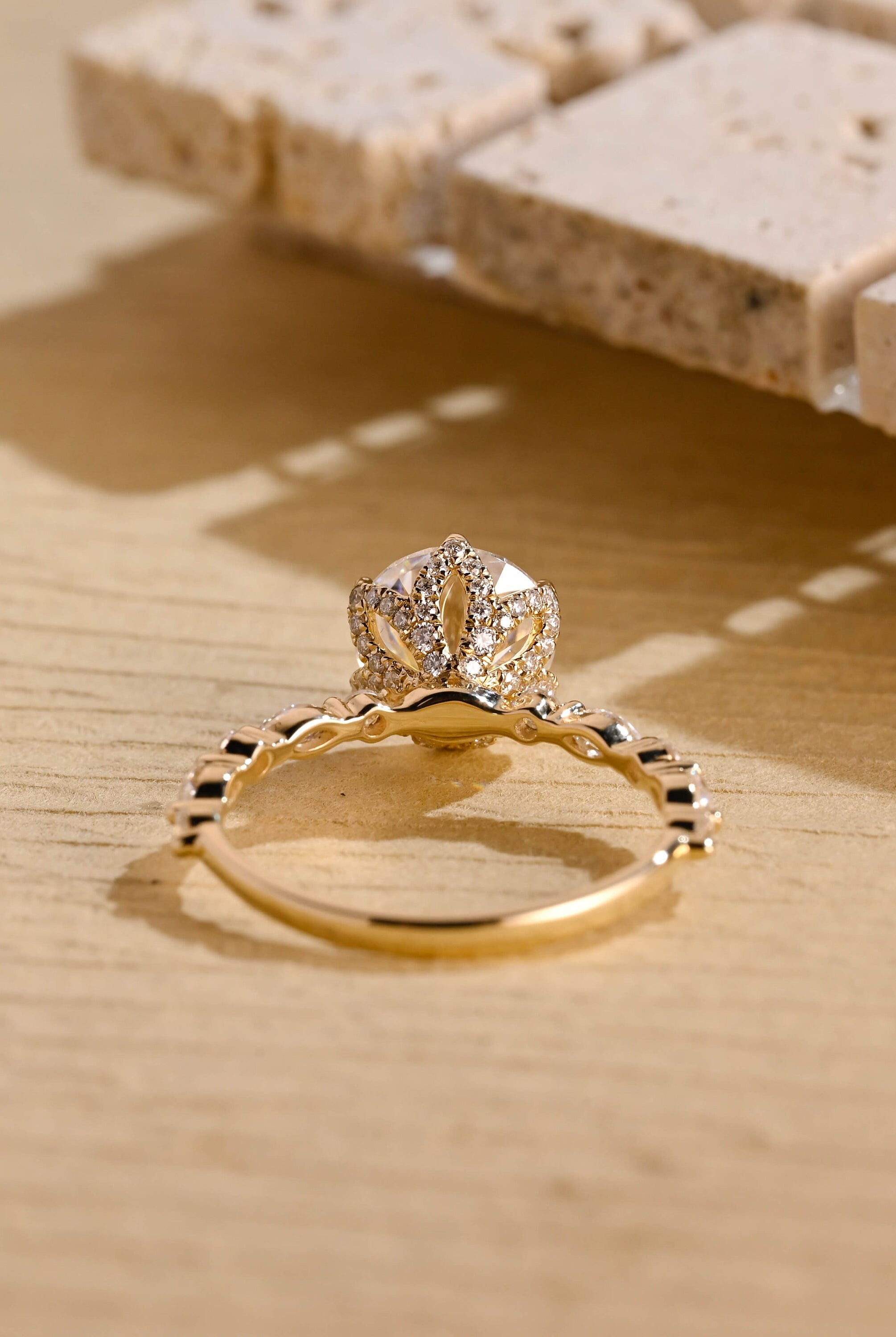 Designer Moissanite Engagement Ring