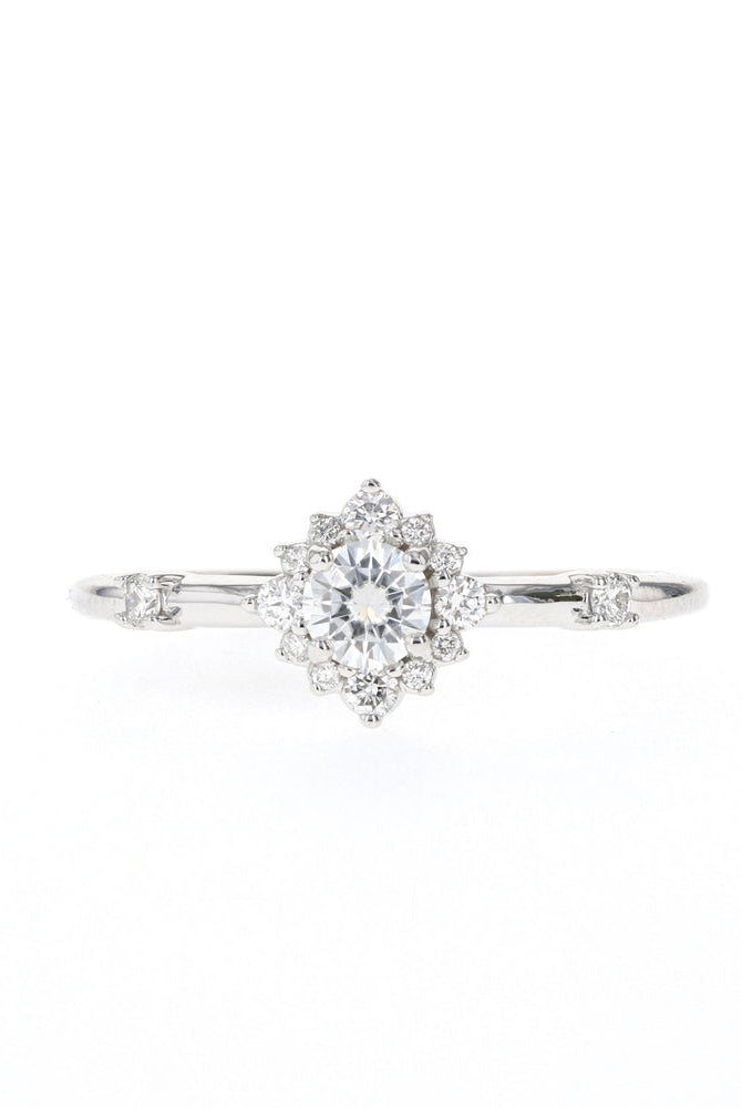 Handcrafted Halo Ring