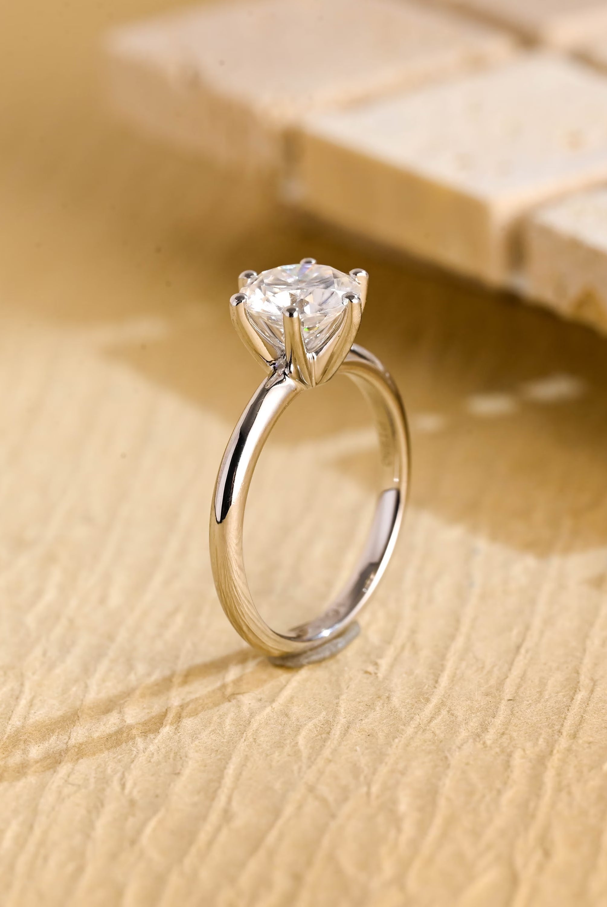 Lab Created Moissanite Ring