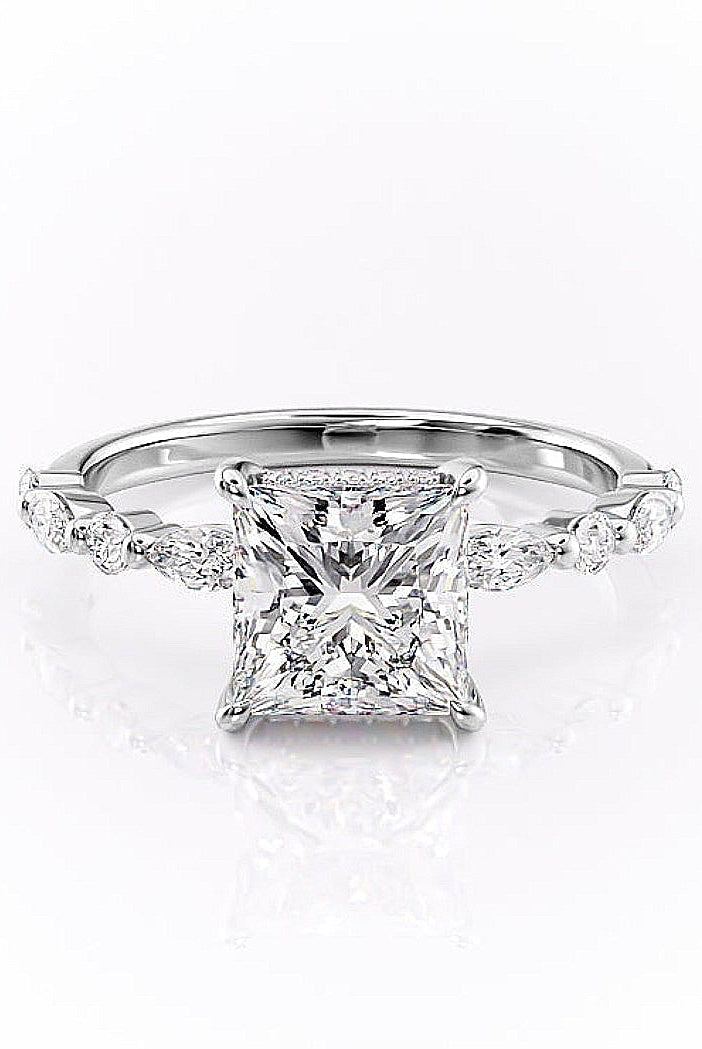 princess-cut-solitaire-pave-setting-moissanite-engagement-ring-3