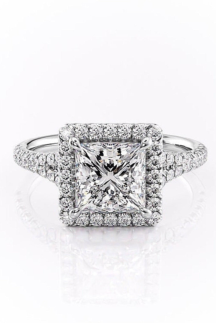 princess-cut-halo-split-shank-setting-moissanite-engagement-ring