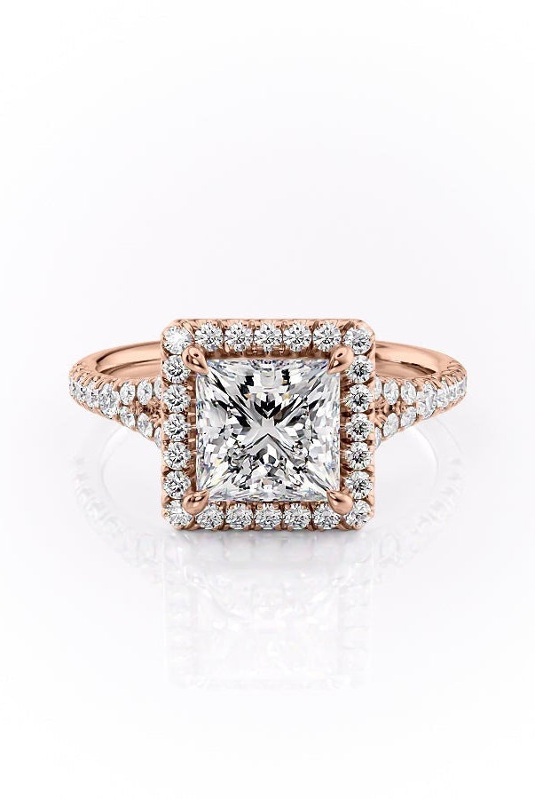 princess-cut-halo-split-shank-setting-moissanite-engagement-ring