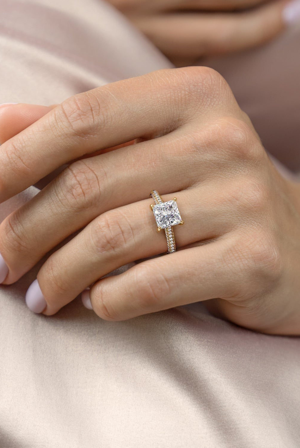 princess-solitaire-triple-pave-setting-moissanite-engagement-ring