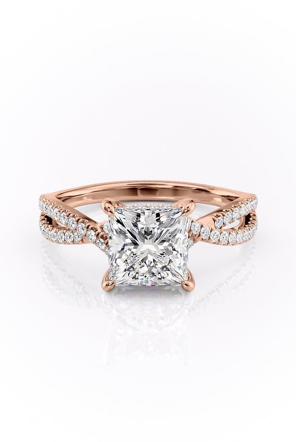princess-cut-solitaire-cross-over-pave-moissanite-engagement-ring