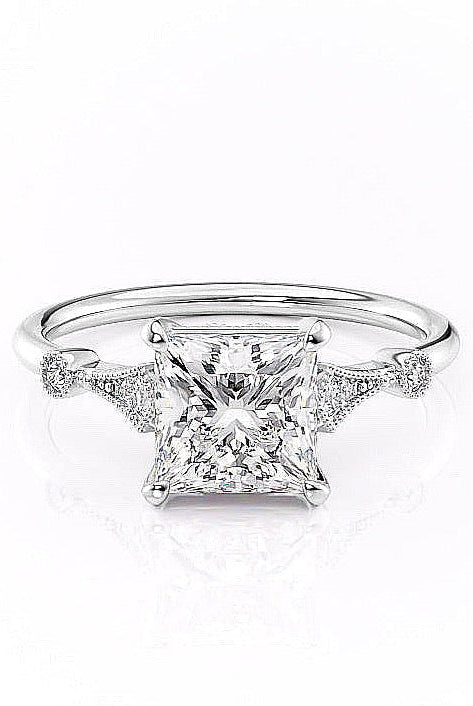 princess-solitaire-milgrain-setting-moissanite-engagement-ring