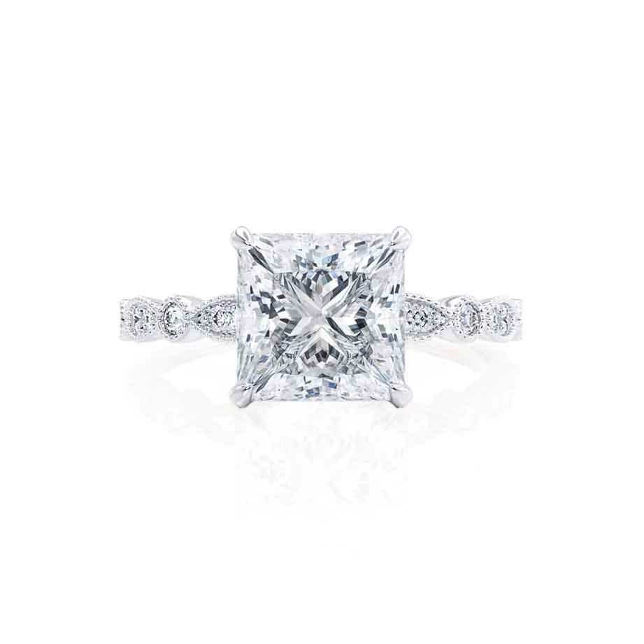 Princess Cut Moissanite Ring