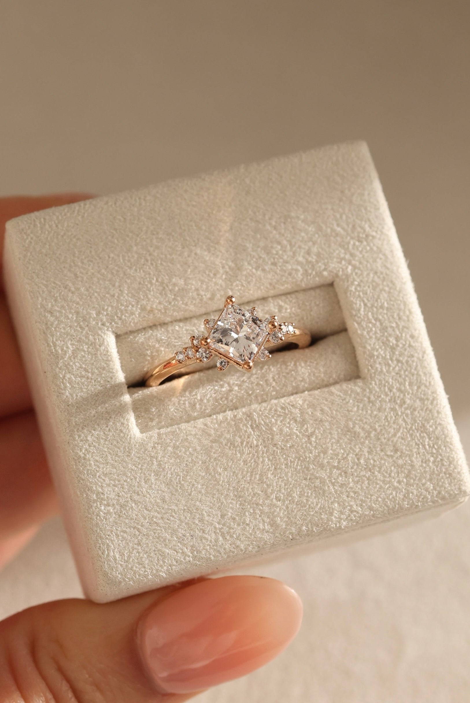 Luxury Moissanite Engagement Ring