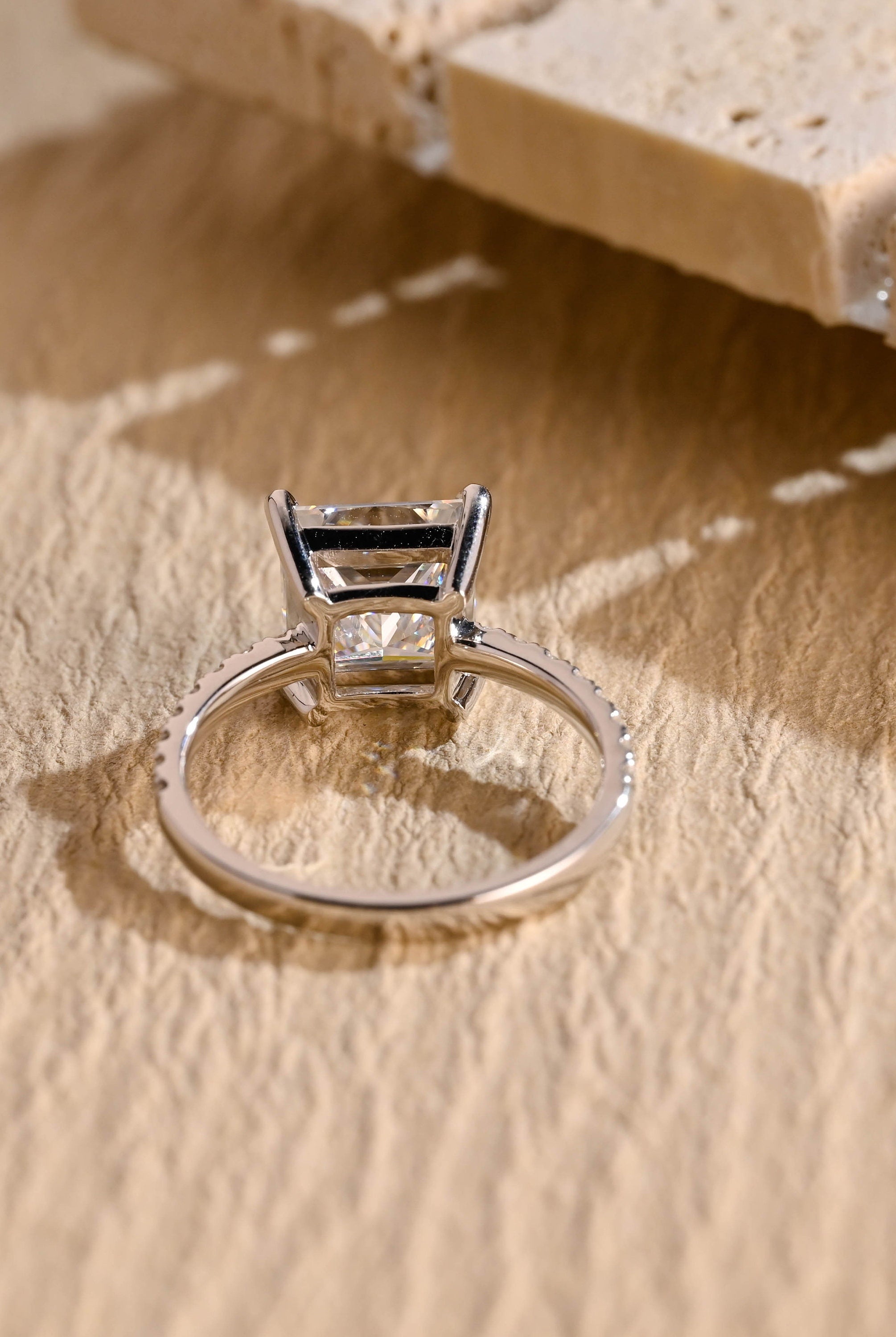 Diamond Pave Moissanite Ring