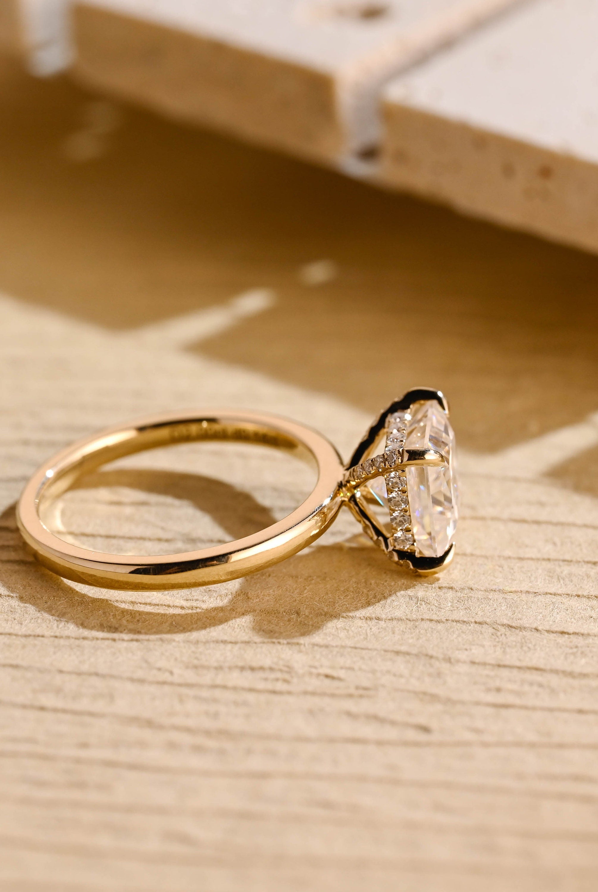 Luxury Moissanite Engagement Ring
