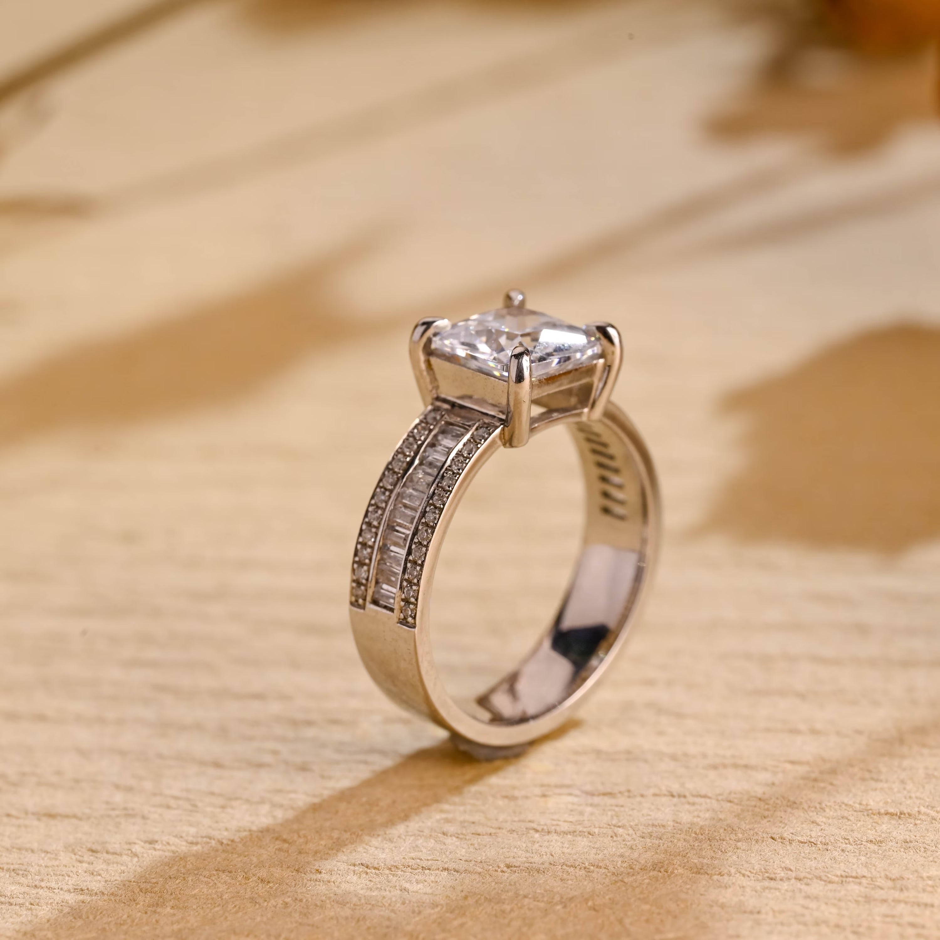 Princess Cut Proposal Ring