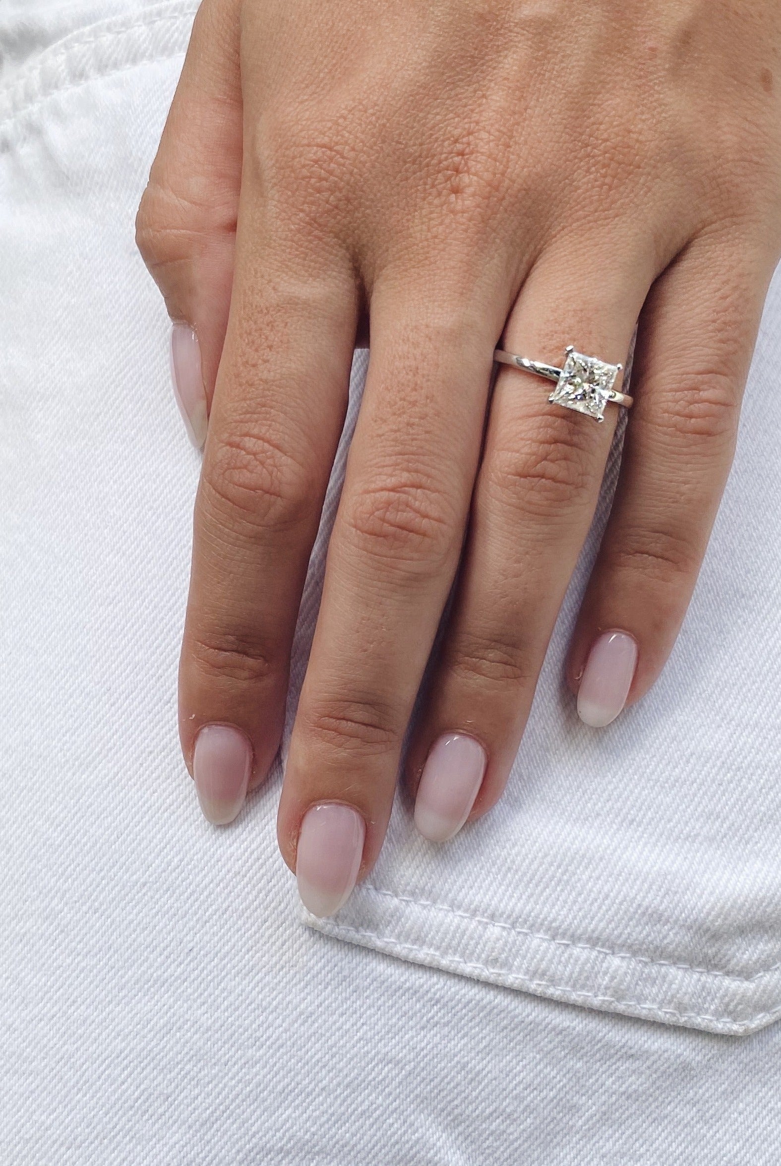 Moissanite Diamond Ring