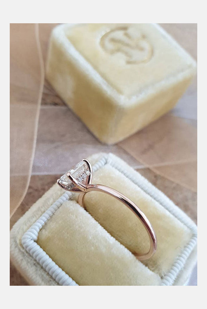 Princess Cut Moissanite Ring