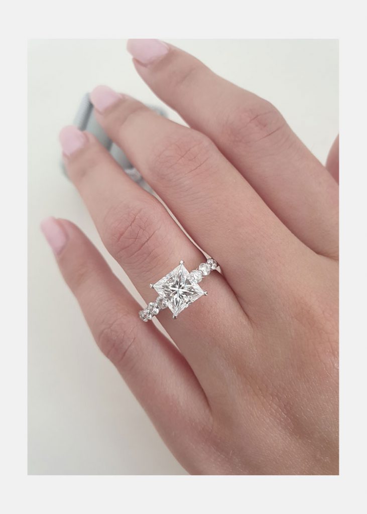 Moissanite Proposal Ring