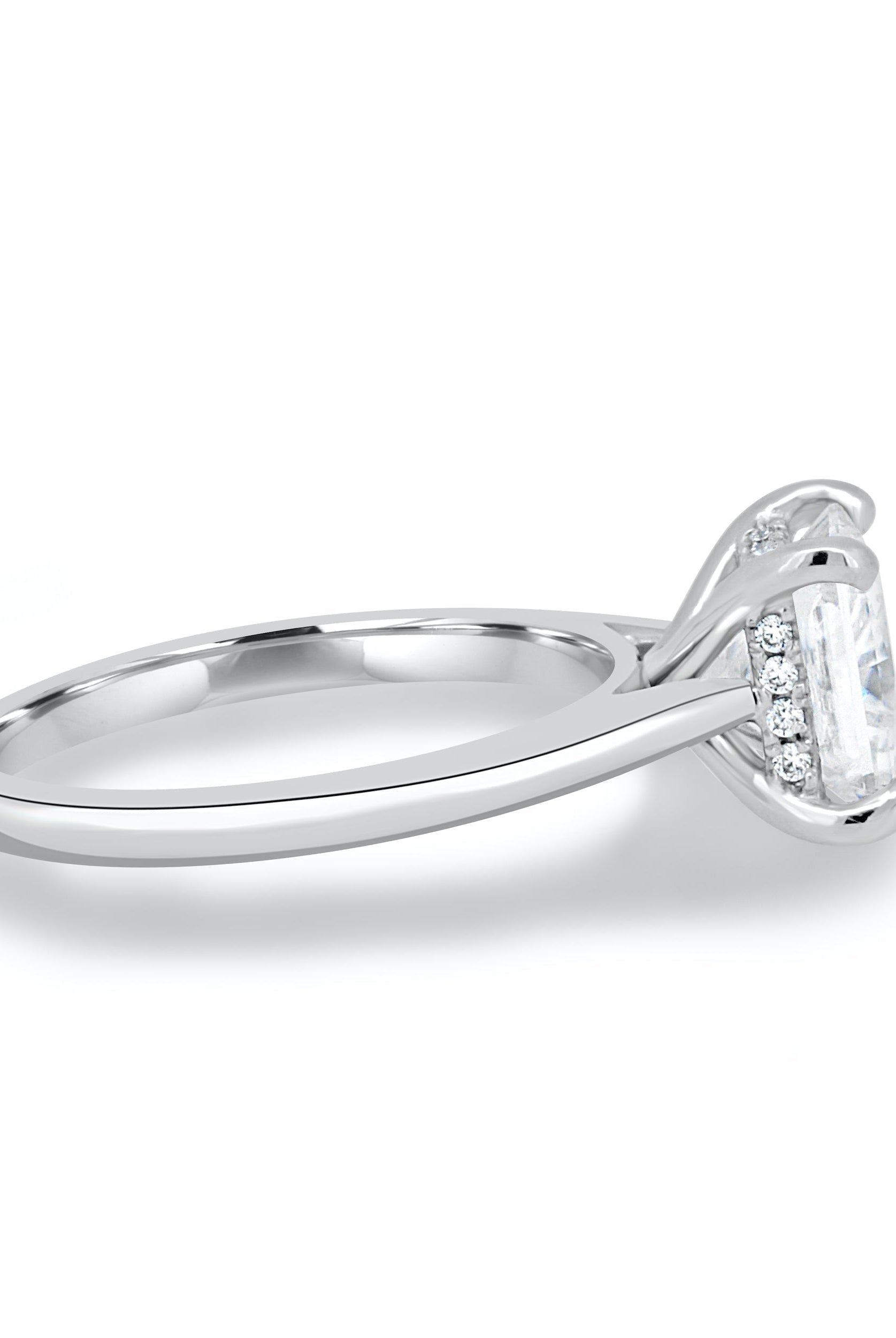 Hidden Halo Engagement Ring