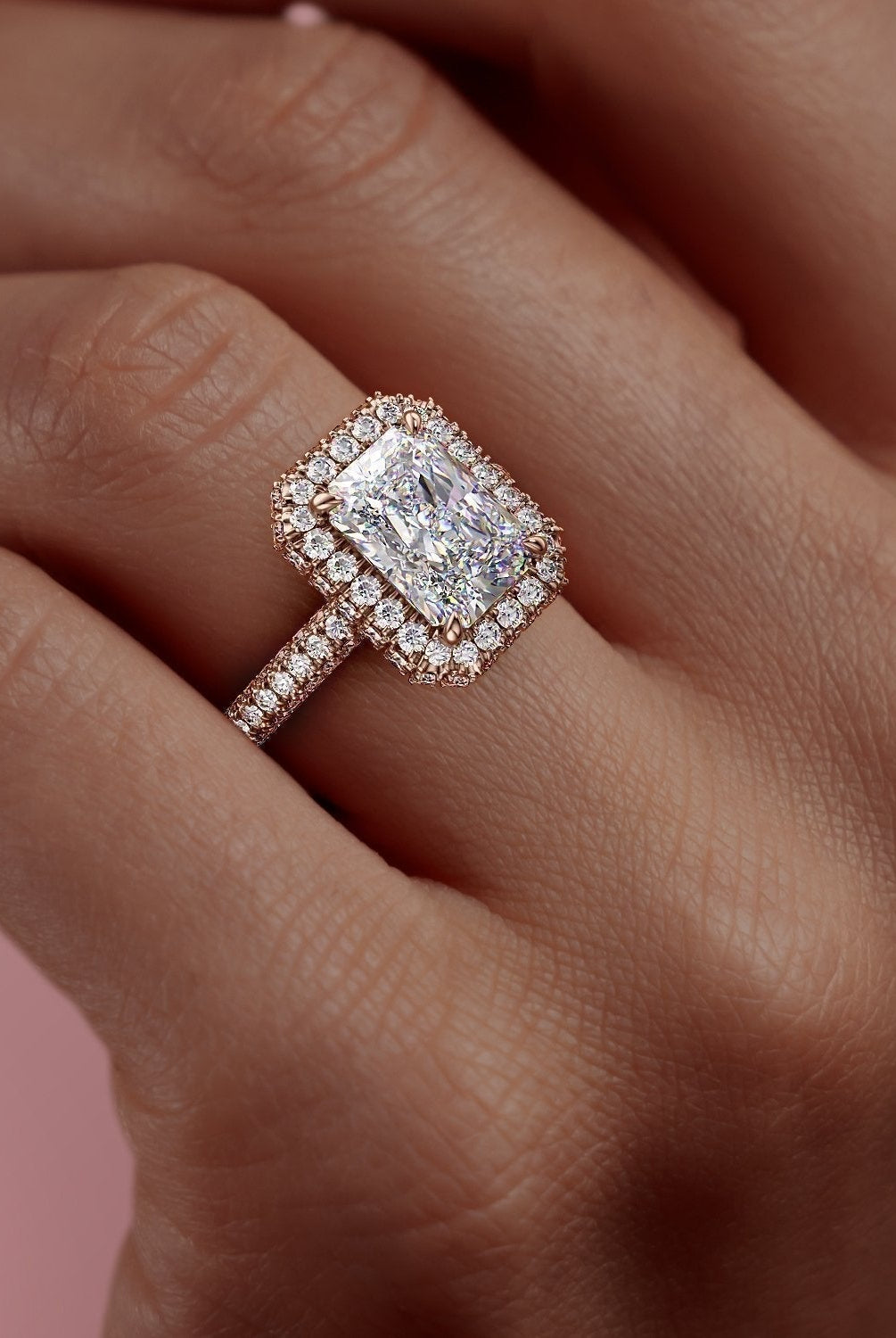 2-1-ct-radiant-cut-halo-triple-pave-setting-moissanite-engagement-ring