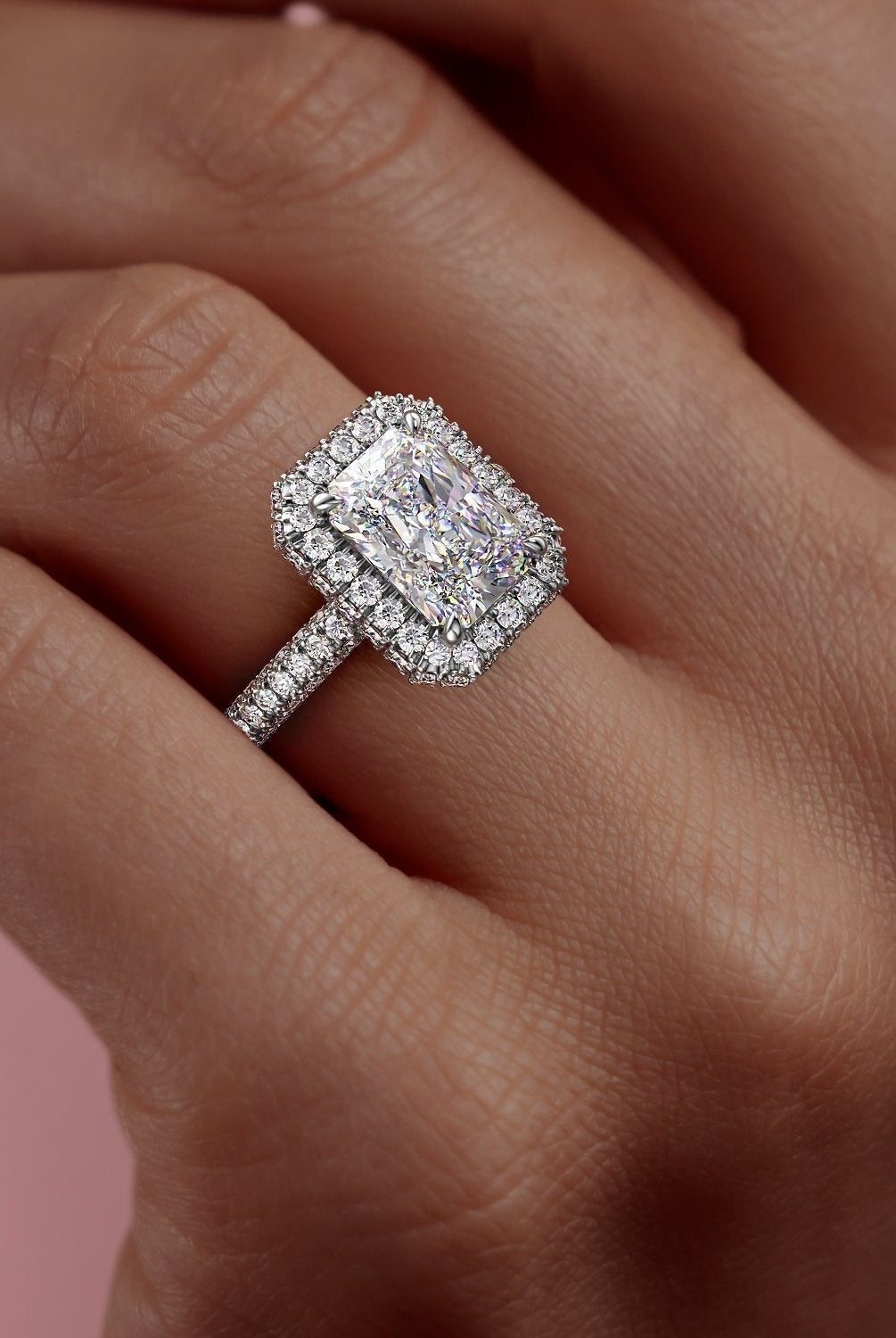 2-1-ct-radiant-cut-halo-triple-pave-setting-moissanite-engagement-ring