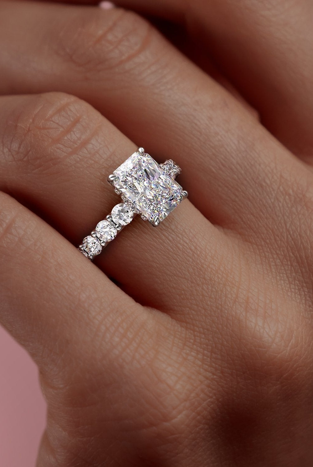 2-1-ct-radiant-cut-solitaire-pave-setting-moissanite-engagement-ring-9