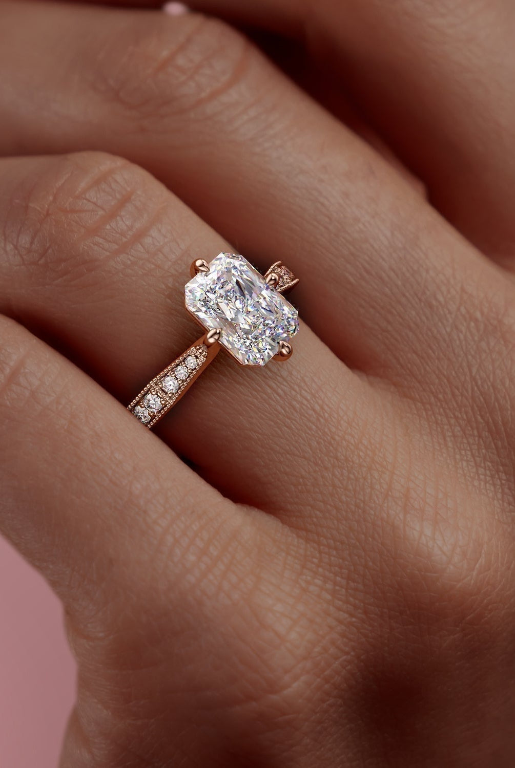 2-1-ct-radiant-cut-solitaire-pave-setting-moissanite-engagement-ring-10