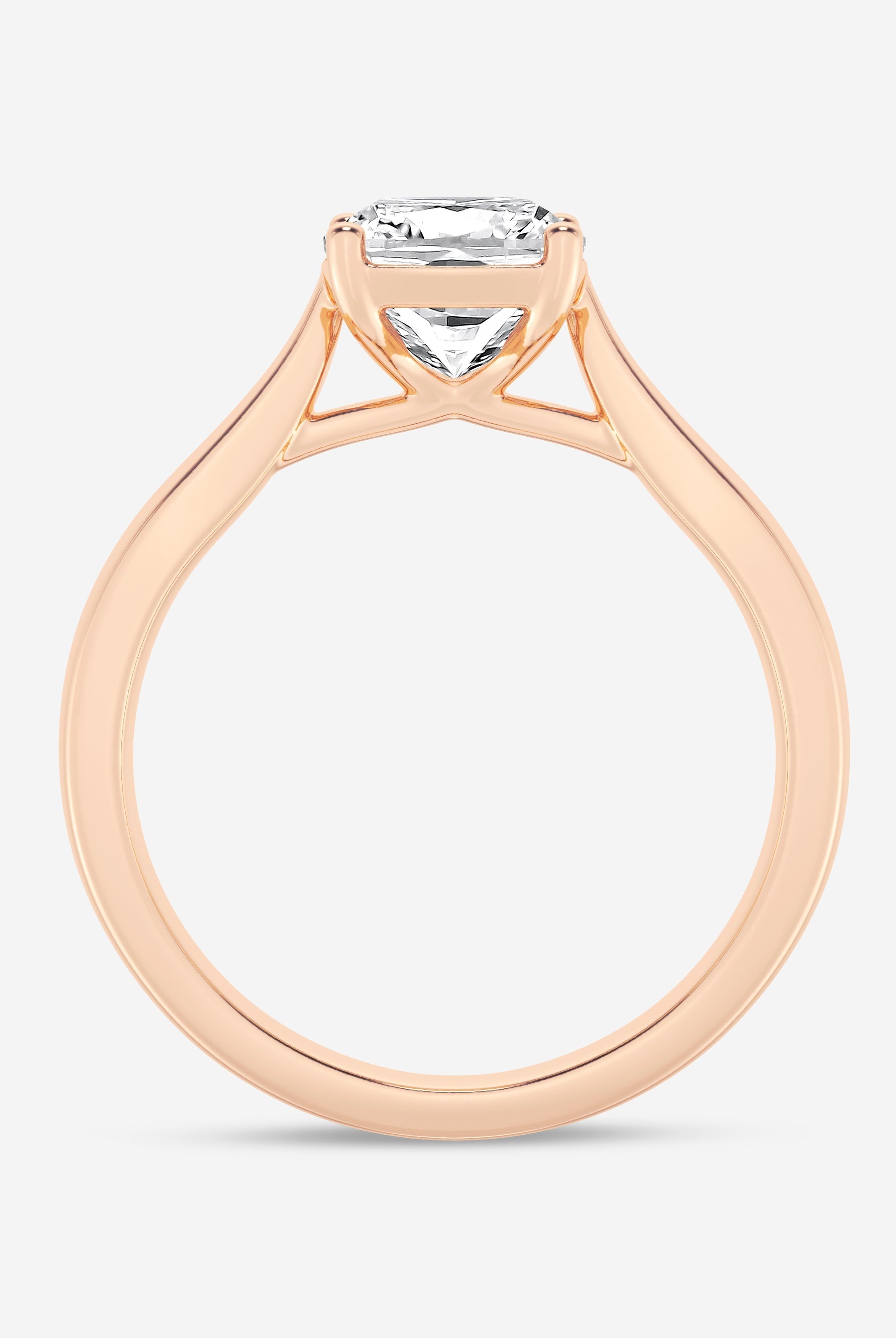 Cushion Cut Diamond Solitaire Moissanite Engagement Ring For Her