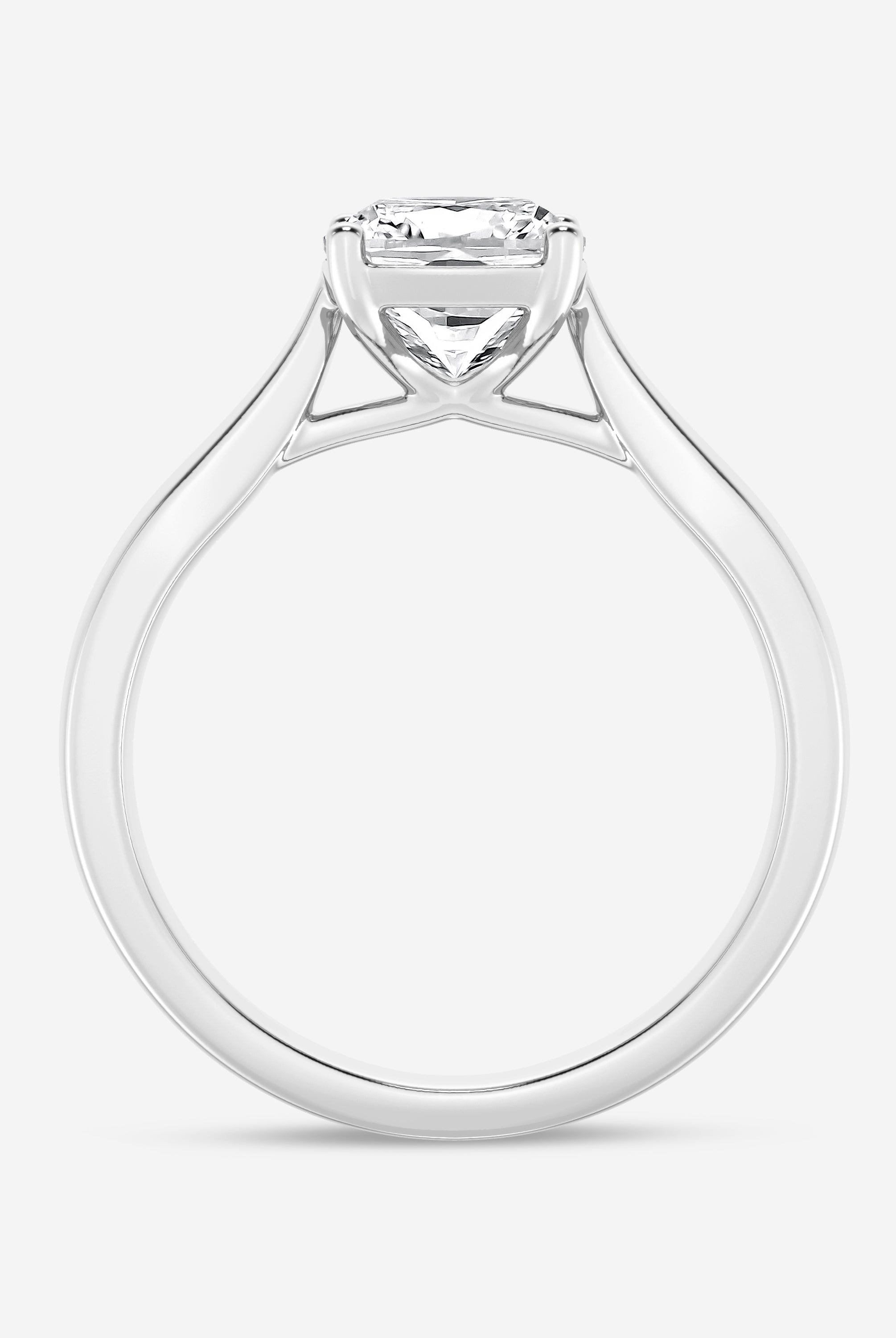 Cushion Cut Diamond Solitaire Moissanite Engagement Ring For Her