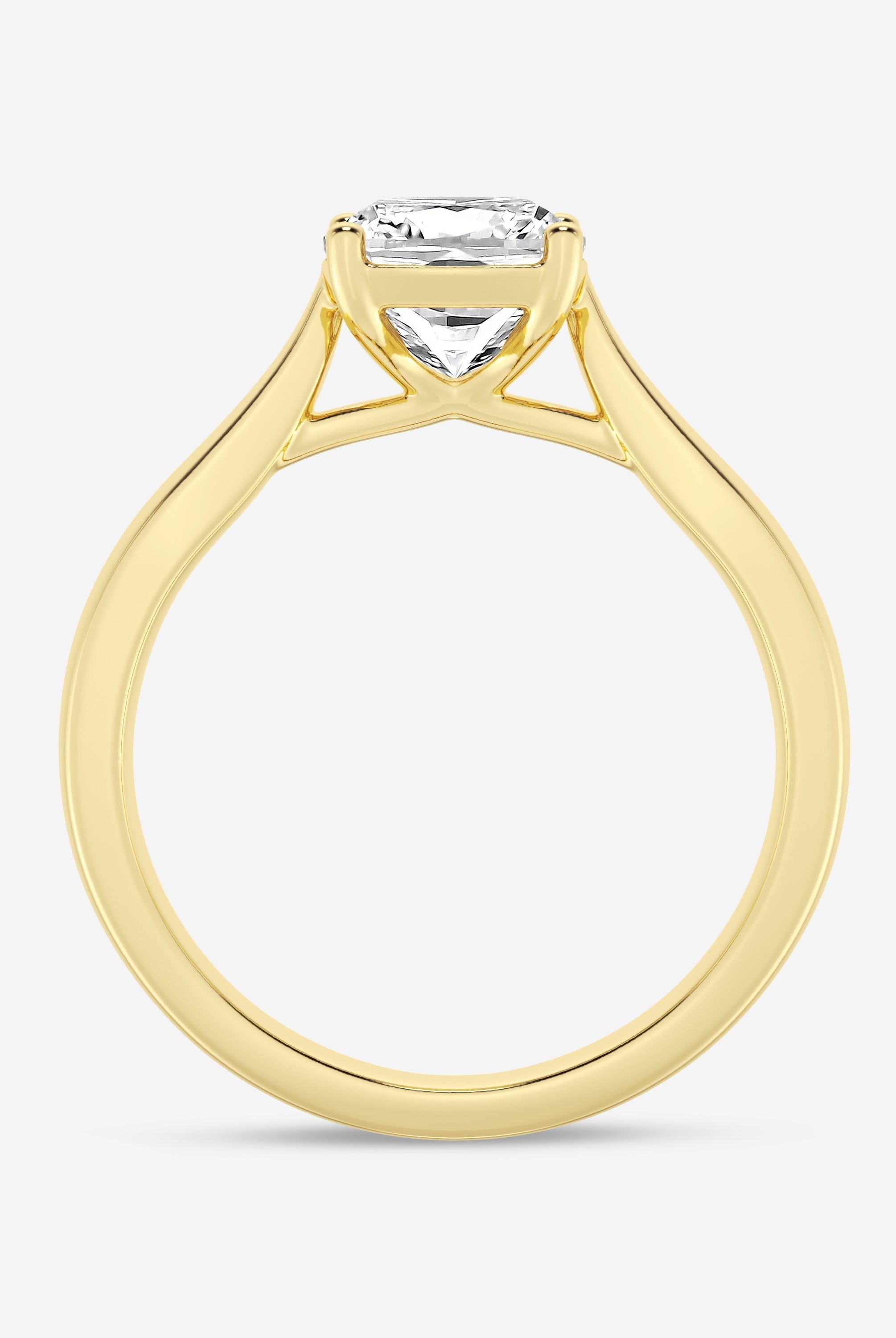 Cushion Cut Diamond Solitaire Moissanite Engagement Ring For Her