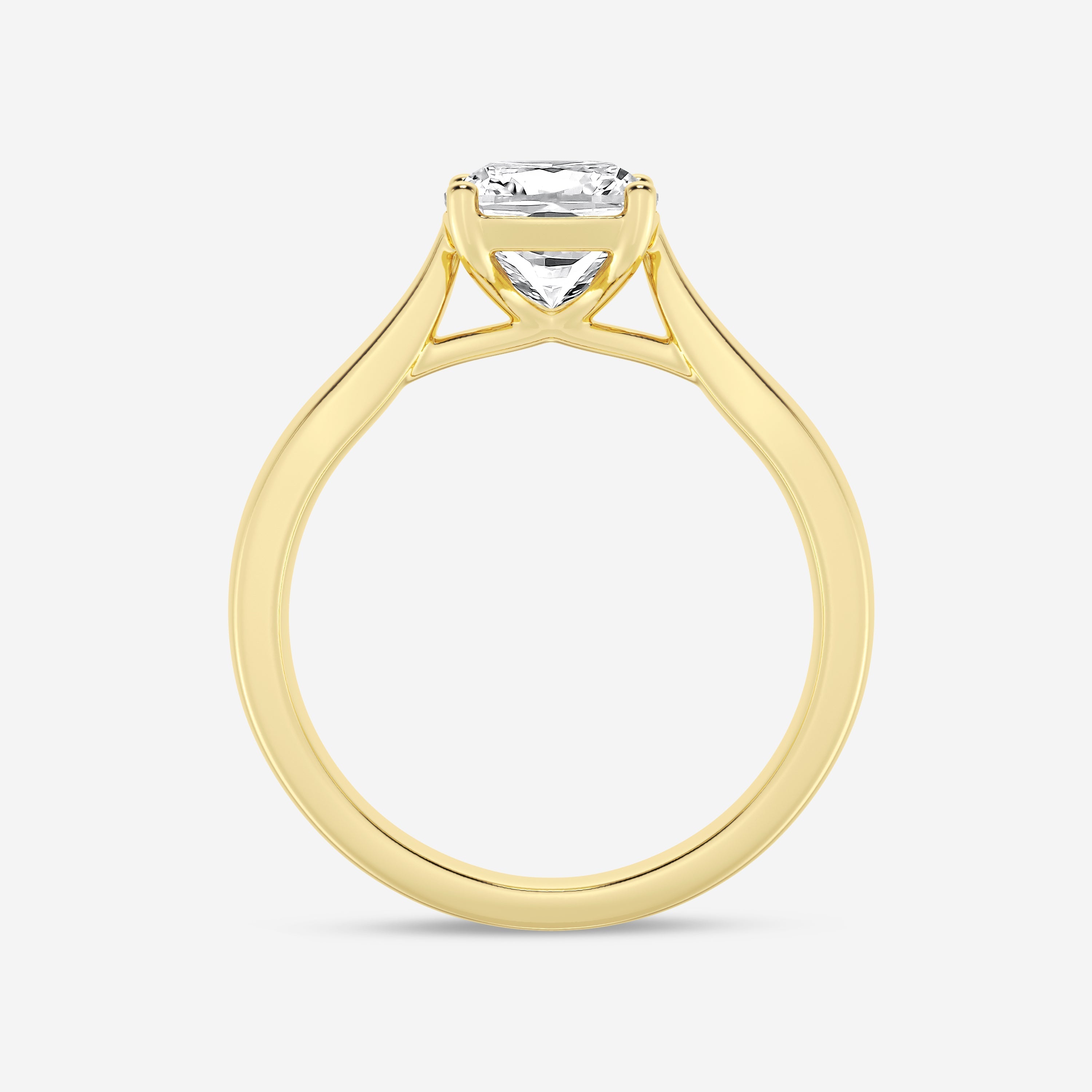 Cushion Cut Diamond Solitaire Moissanite Engagement Ring For Her