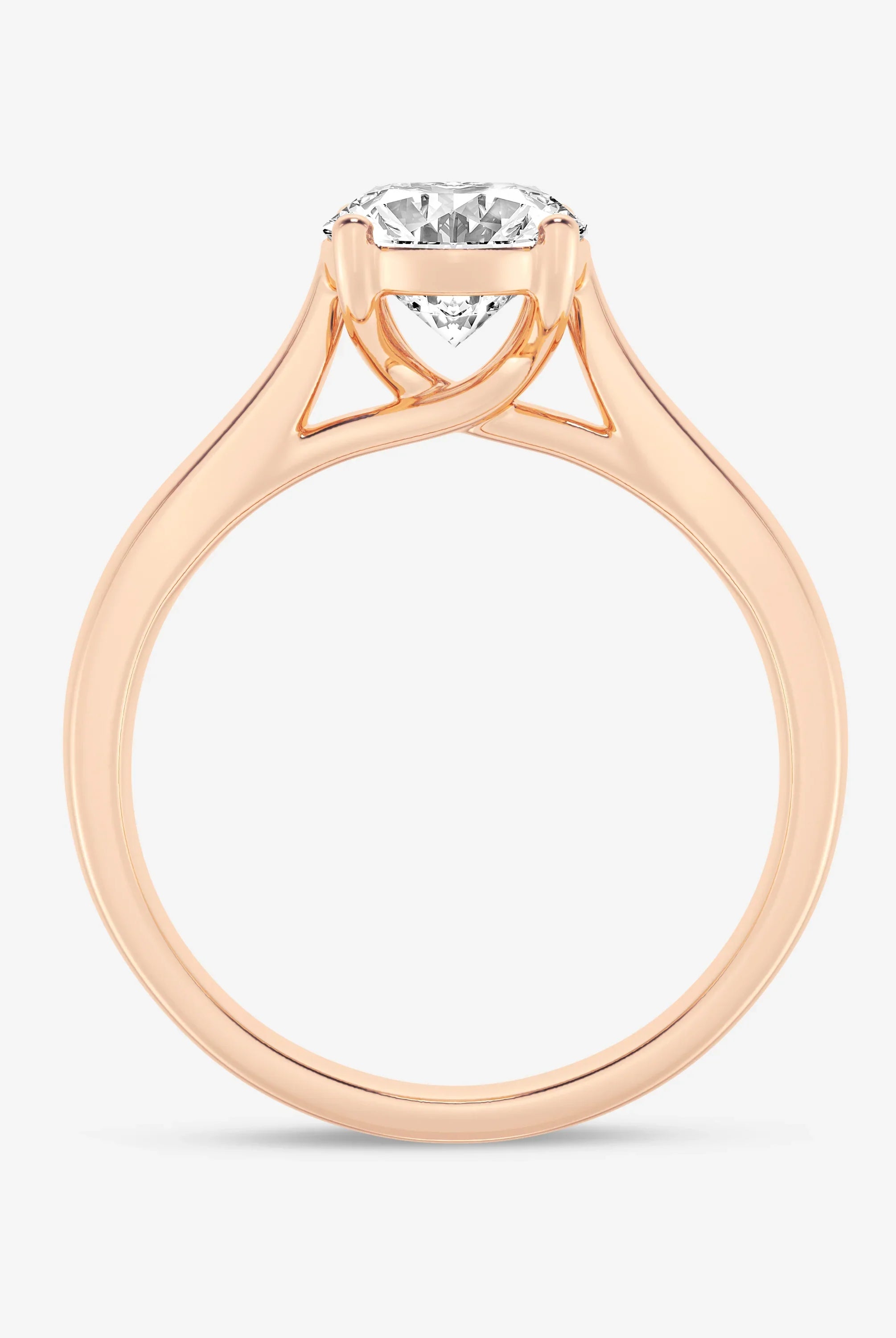 Oval Cut Diamond Solitaire Moissanite Engagement Ring For Her