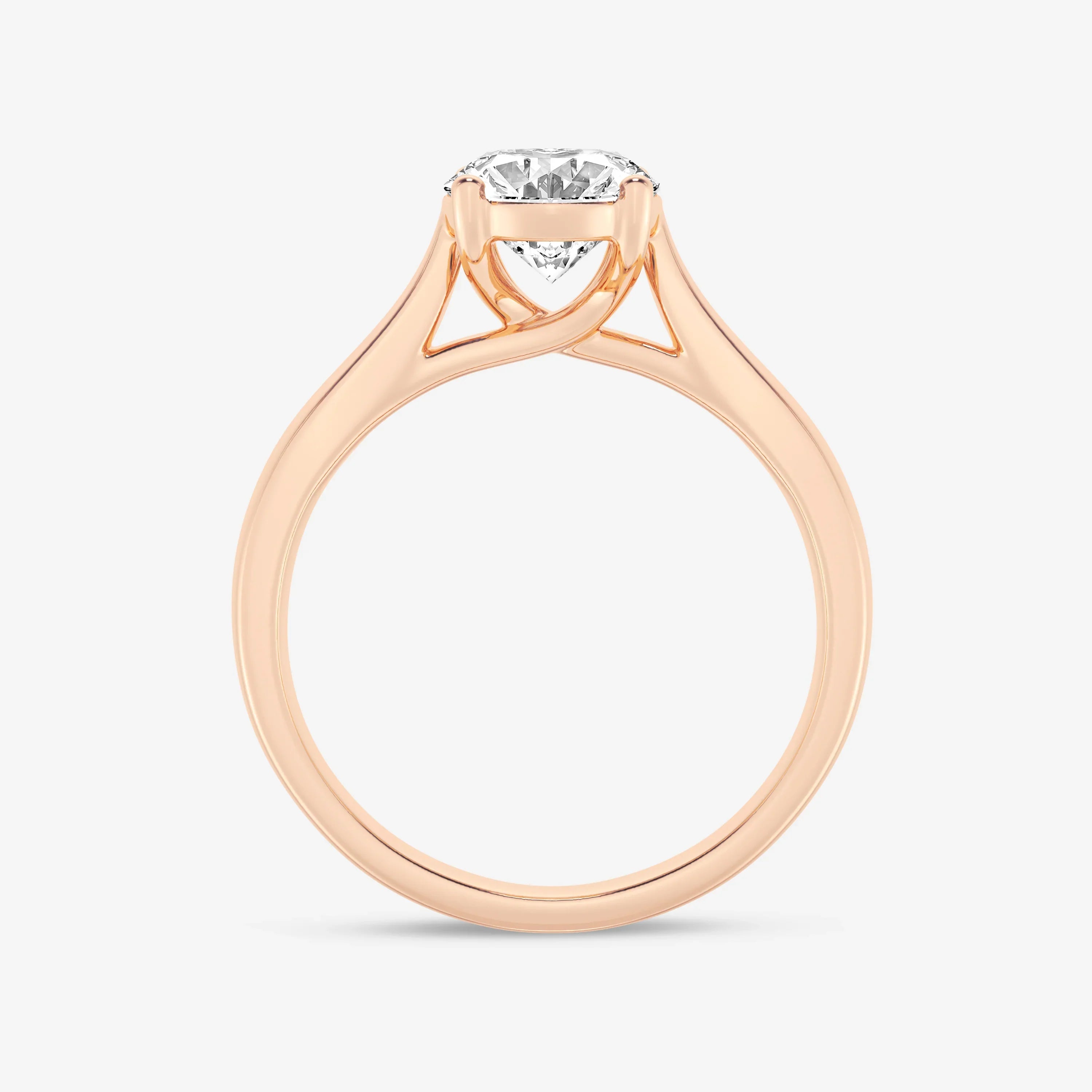 Oval Cut Diamond Solitaire Moissanite Engagement Ring For Her