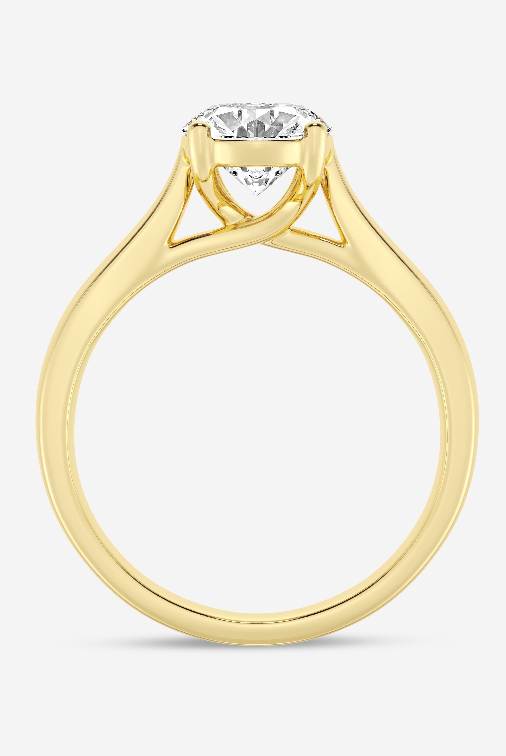 Oval Cut Diamond Solitaire Moissanite Engagement Ring For Her