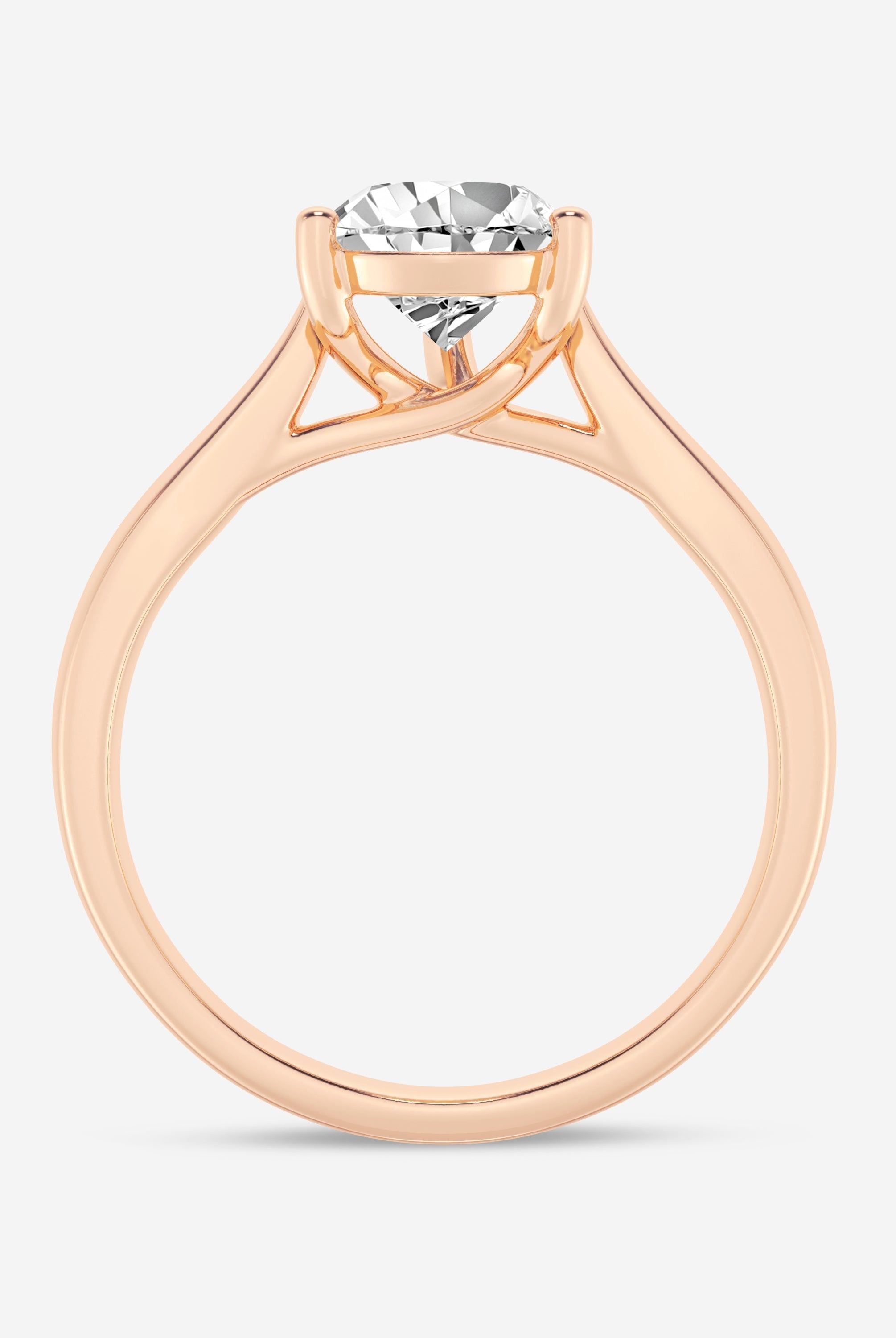 Pear Cut Moissanite Solitaire Diamond Engagement Ring For Women