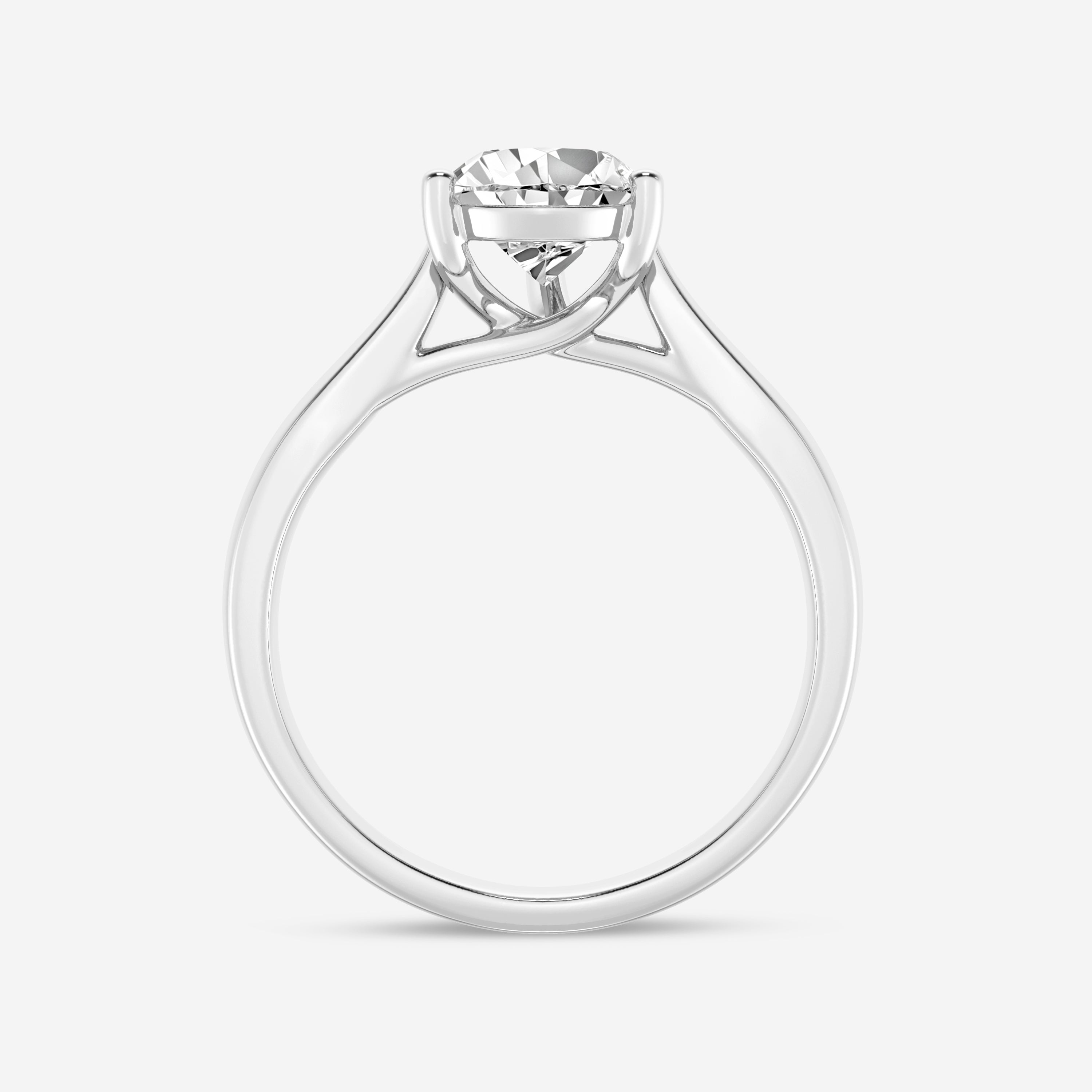Pear Cut Moissanite Solitaire Diamond Engagement Ring For Women