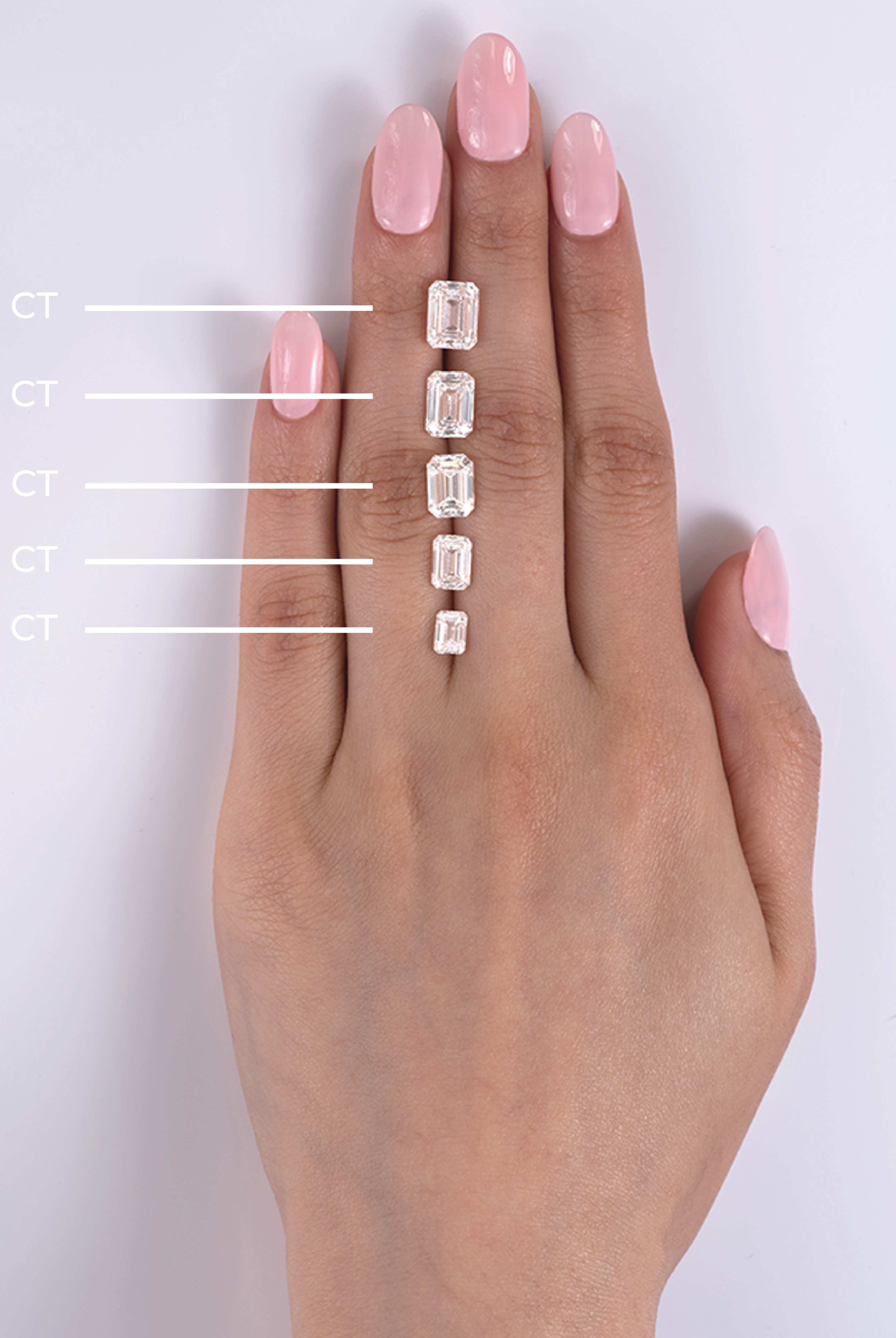 Emerald Cut Diamond Solitaire Moissanite Engagement Ring For Women