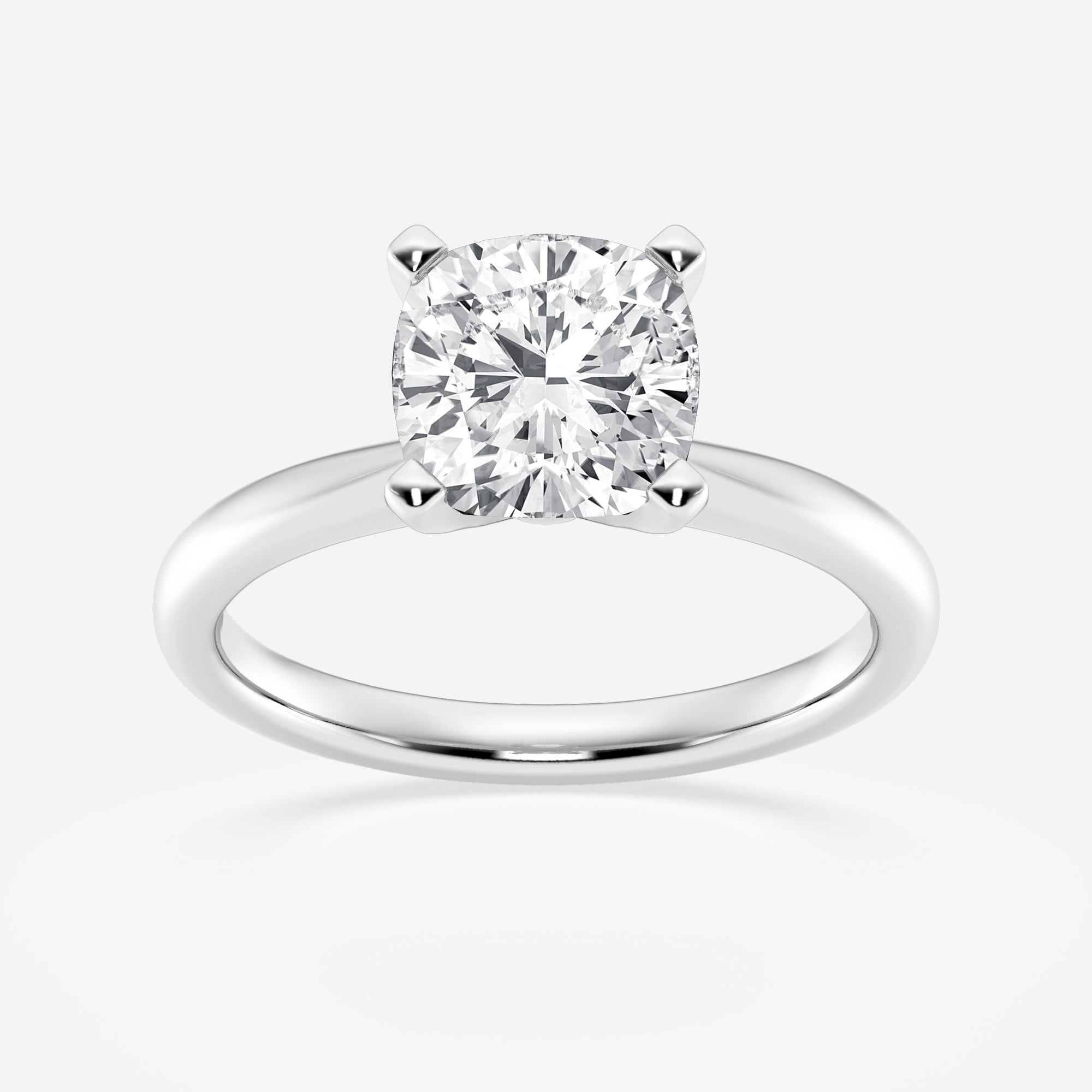 Cushion Cut Moissanite Solitaire Diamond Engagement Ring For Women