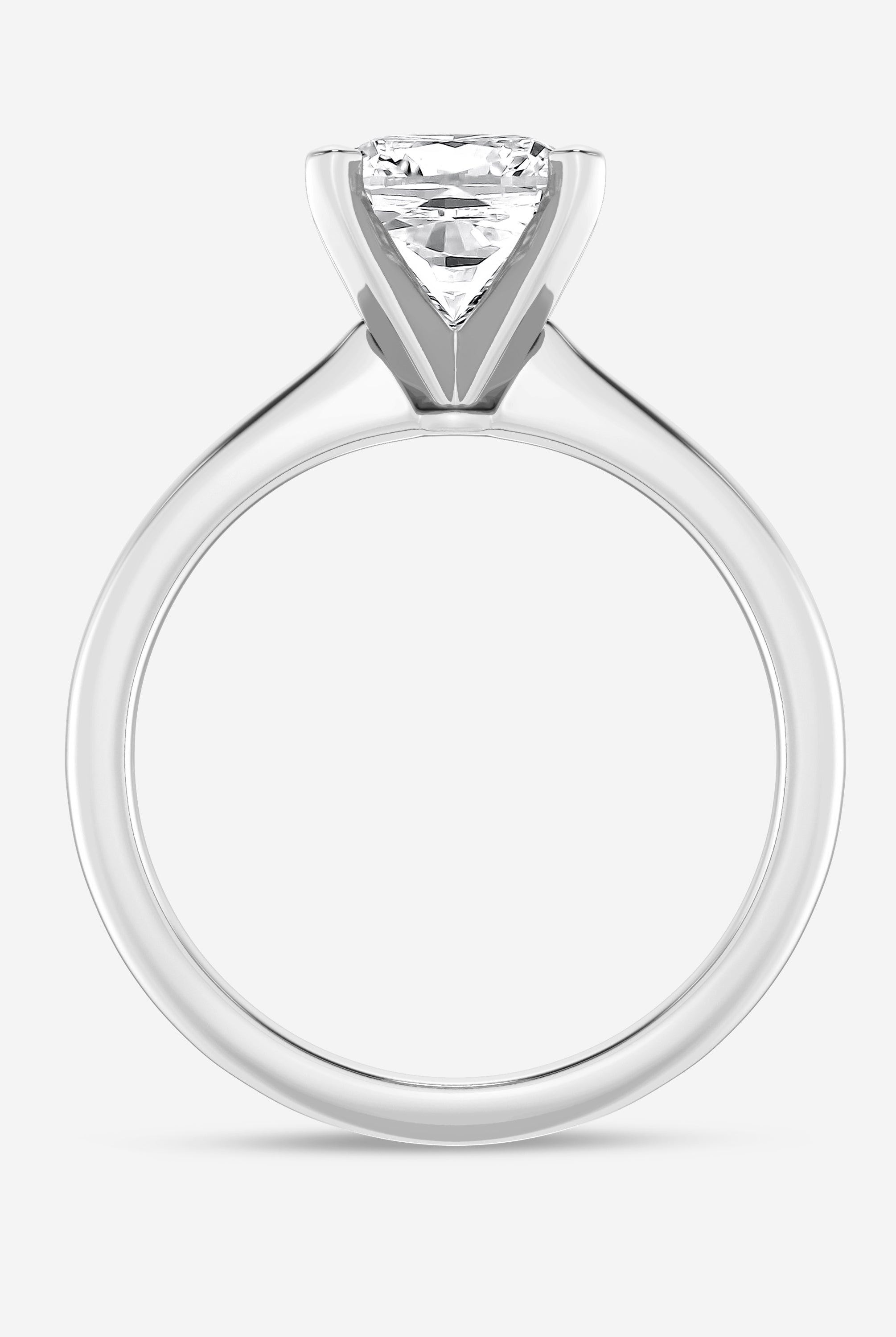 Cushion Cut Moissanite Solitaire Diamond Engagement Ring For Women