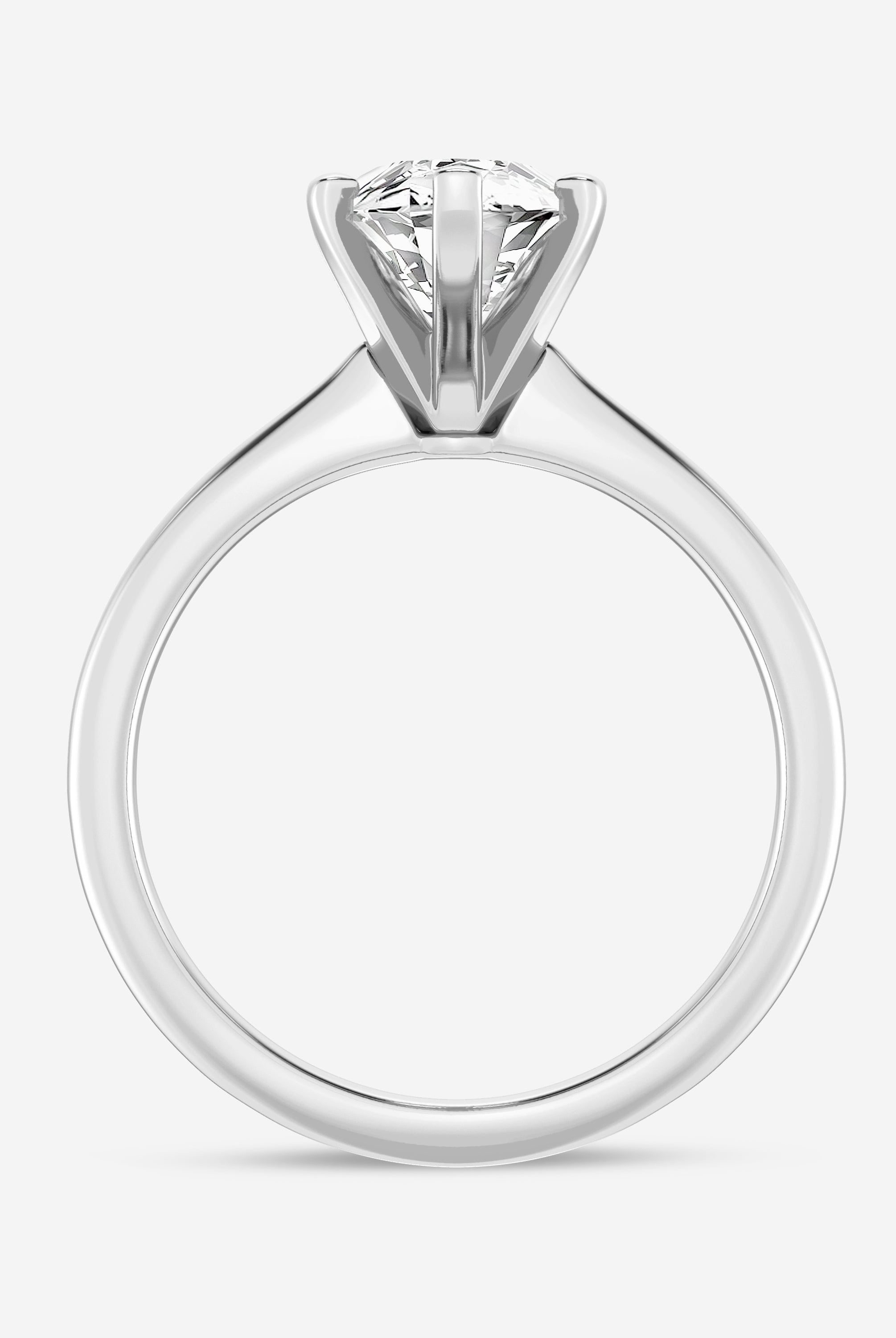 Marquise Cut Moissanite Classic Solitaire Diamond Engagement Ring