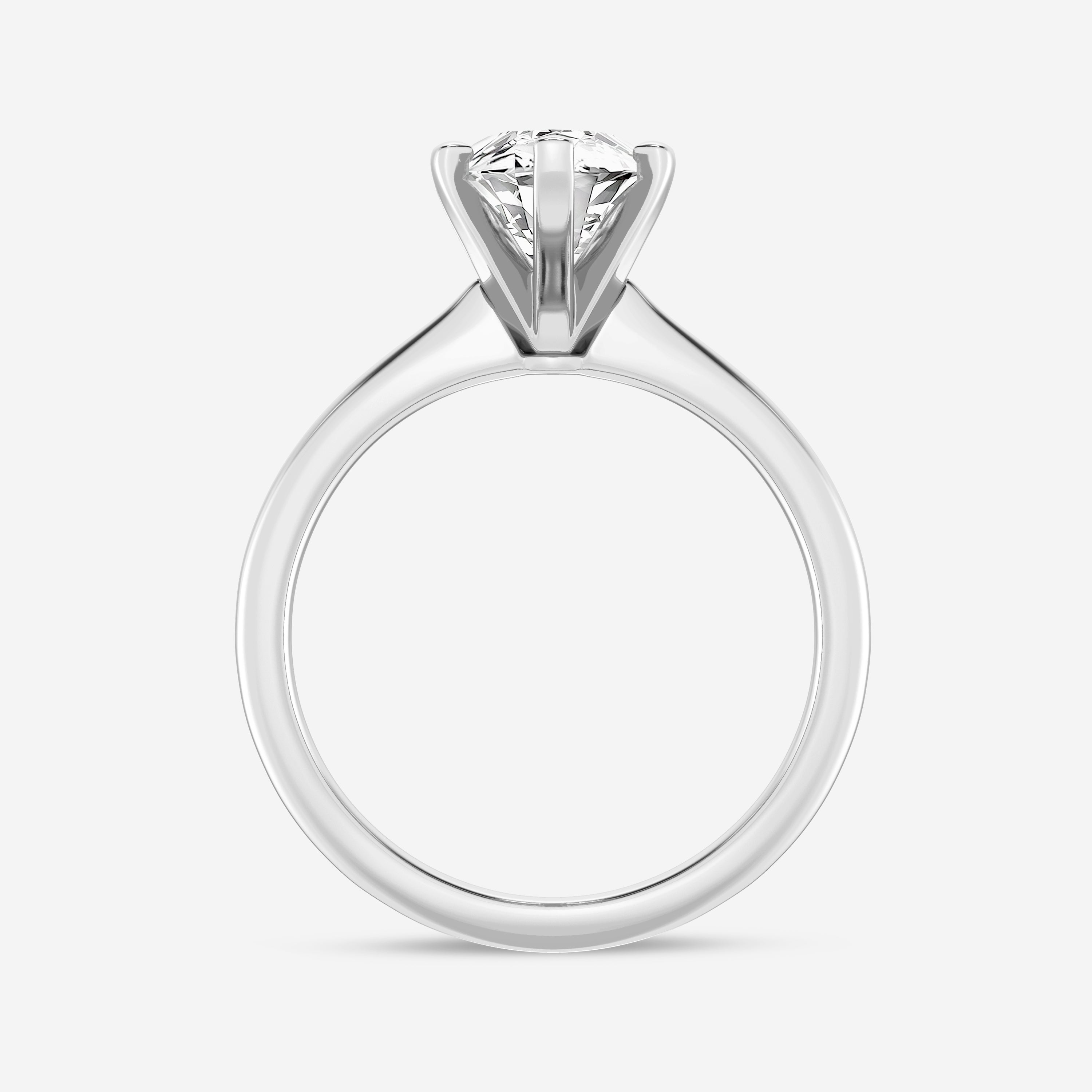Marquise Cut Moissanite Classic Solitaire Diamond Engagement Ring