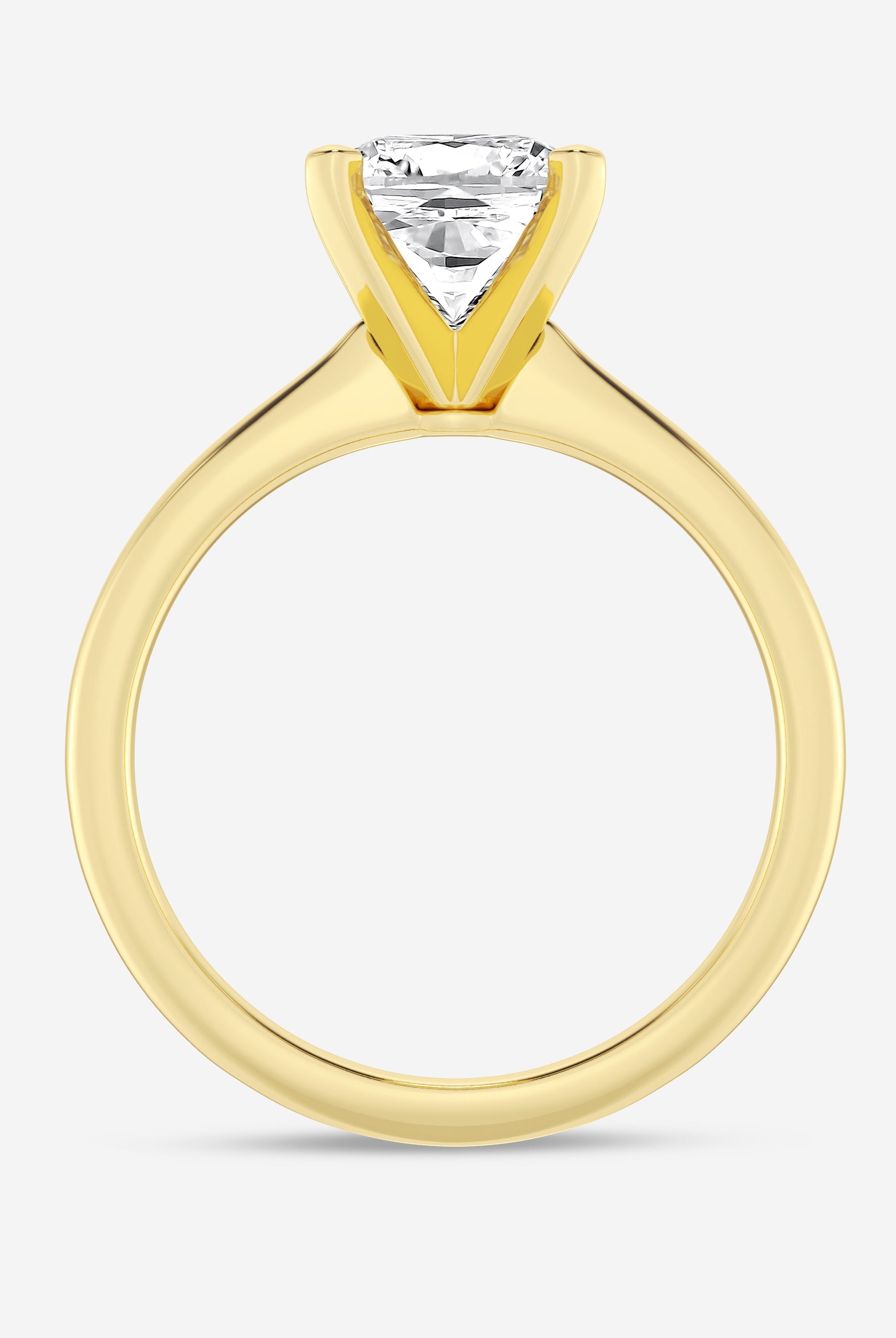 Cushion Cut Moissanite Solitaire Diamond Engagement Ring For Women