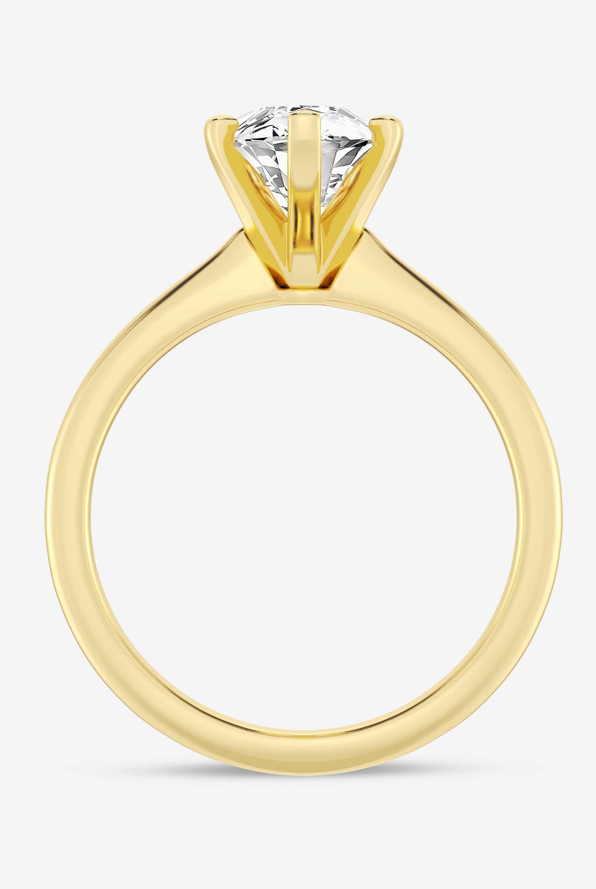 Marquise Cut Moissanite Classic Solitaire Diamond Engagement Ring
