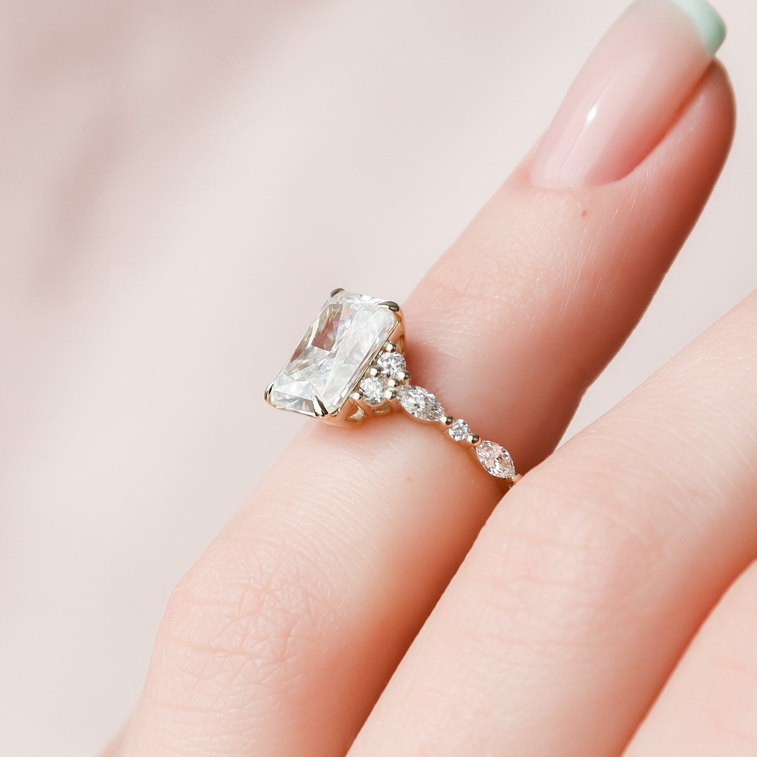 3.50CT Moissanite Engagement Ring