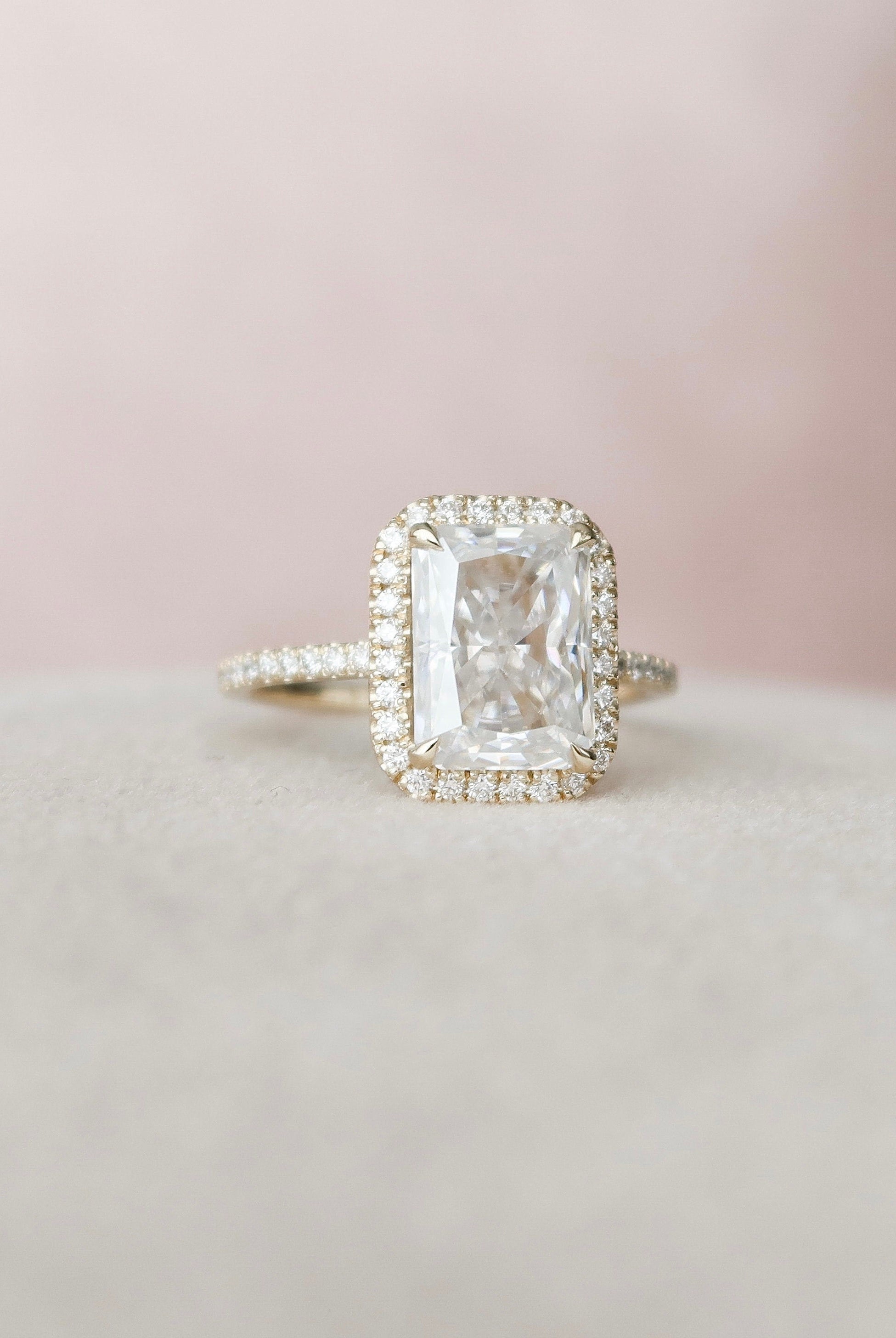 Halo Pave Engagement Ring