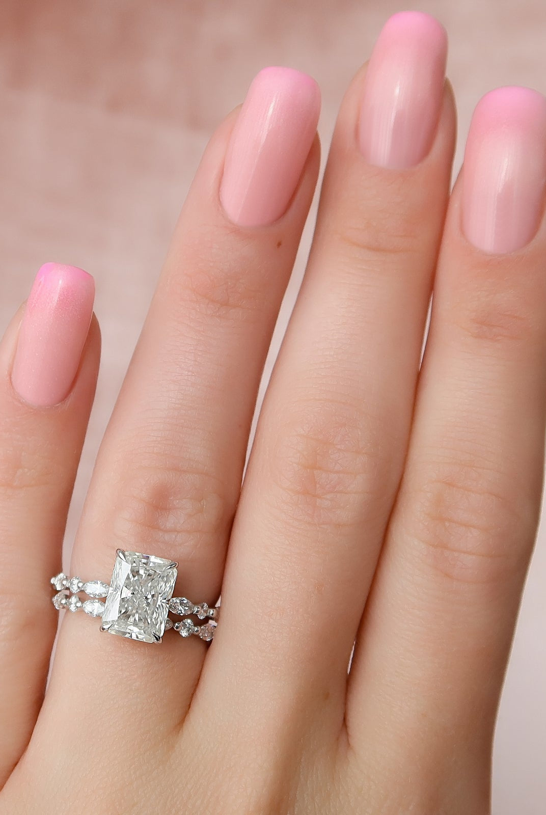 Affordable Radiant Moissanite Ring