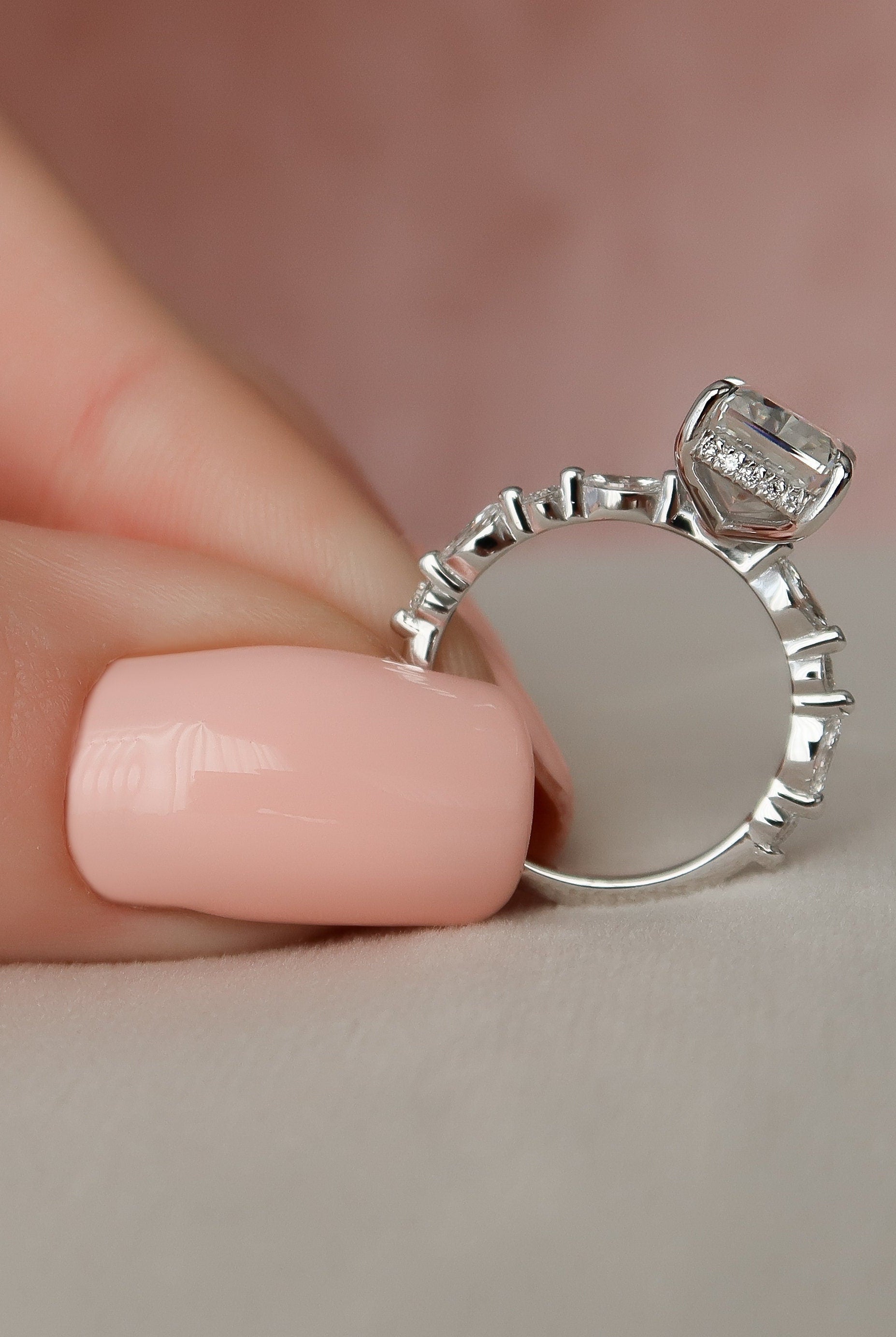 Moissanite Diamond Ring