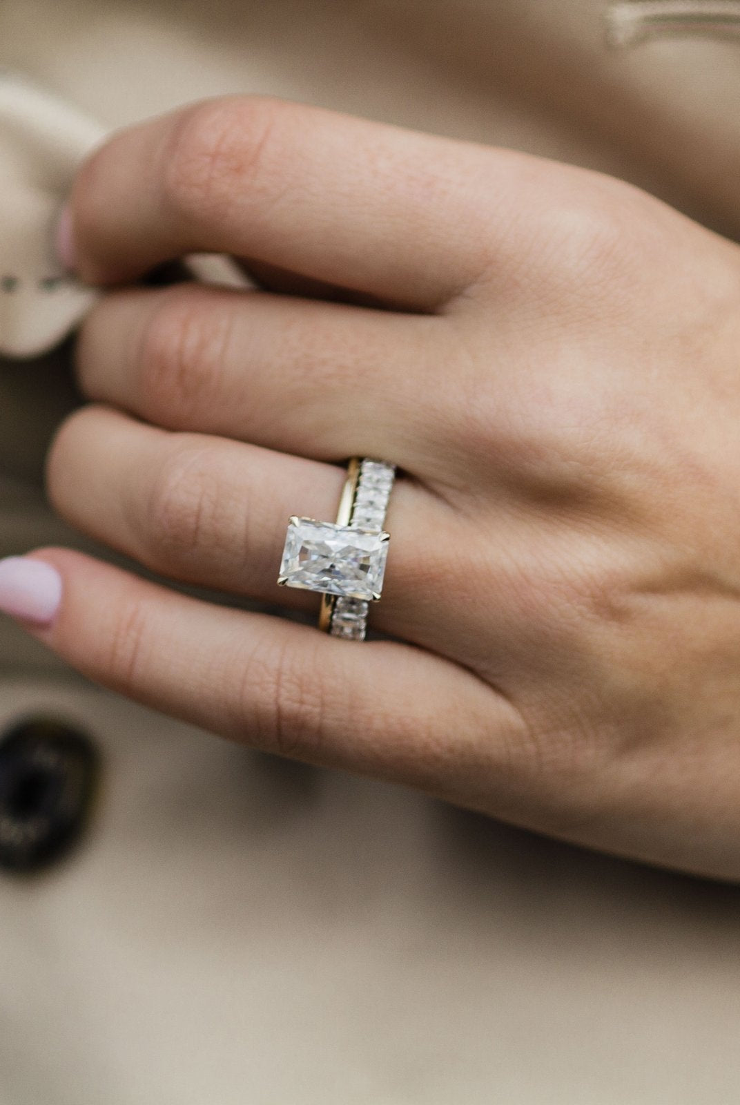 Solitaire Moissanite Ring